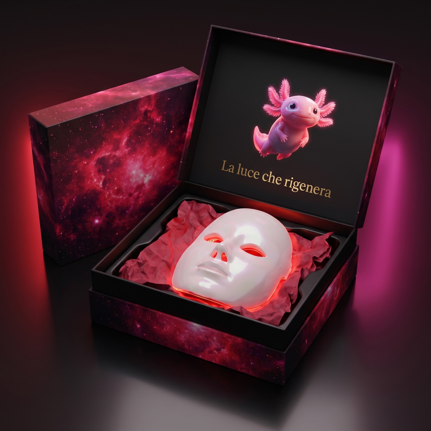 La confezione da collezione AXOGLOW firmata Axo