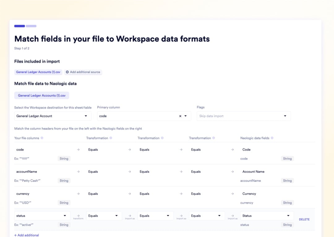 Migrate Your Chart of Accounts