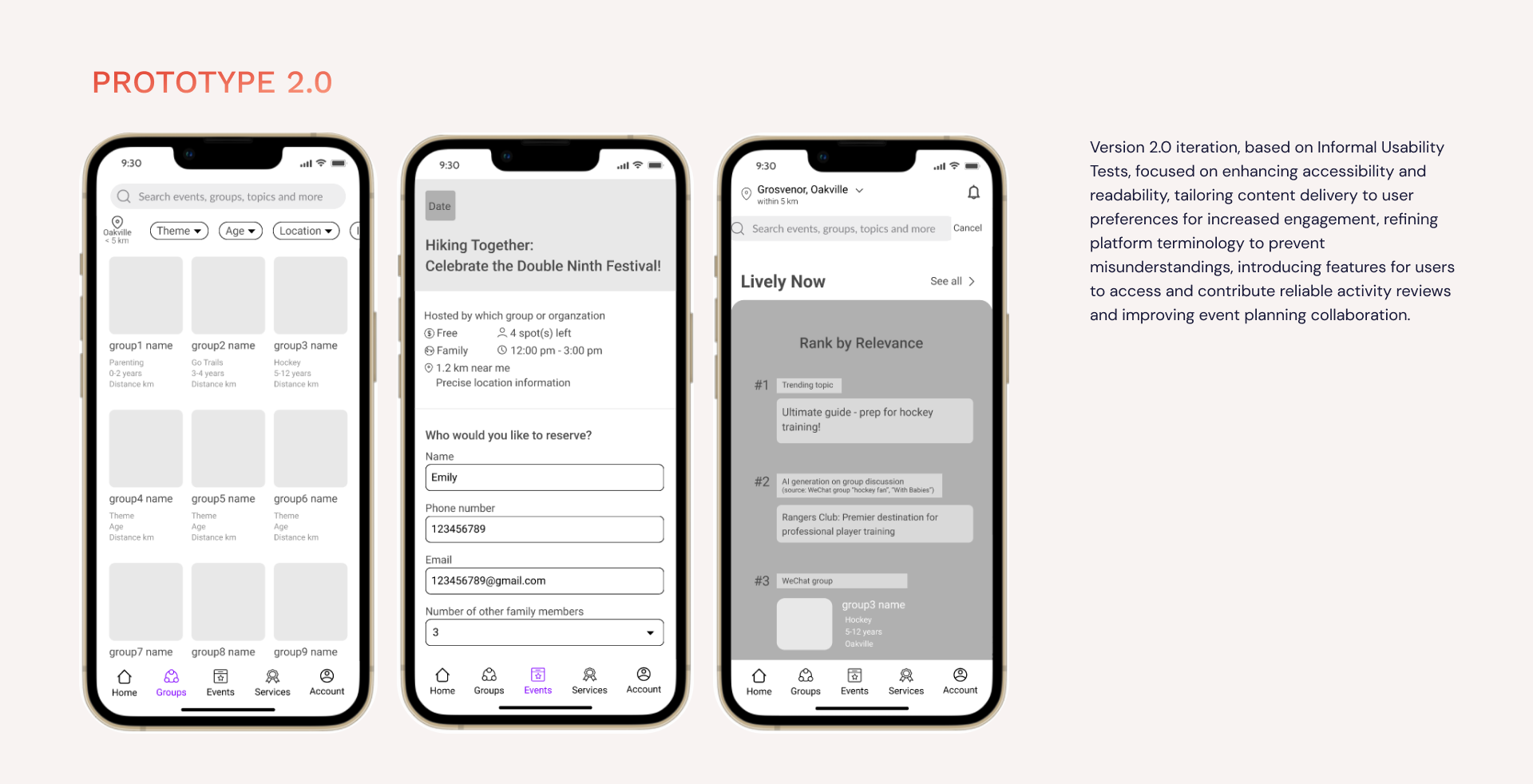 Usability iterations — 7 slides — 2 of 7