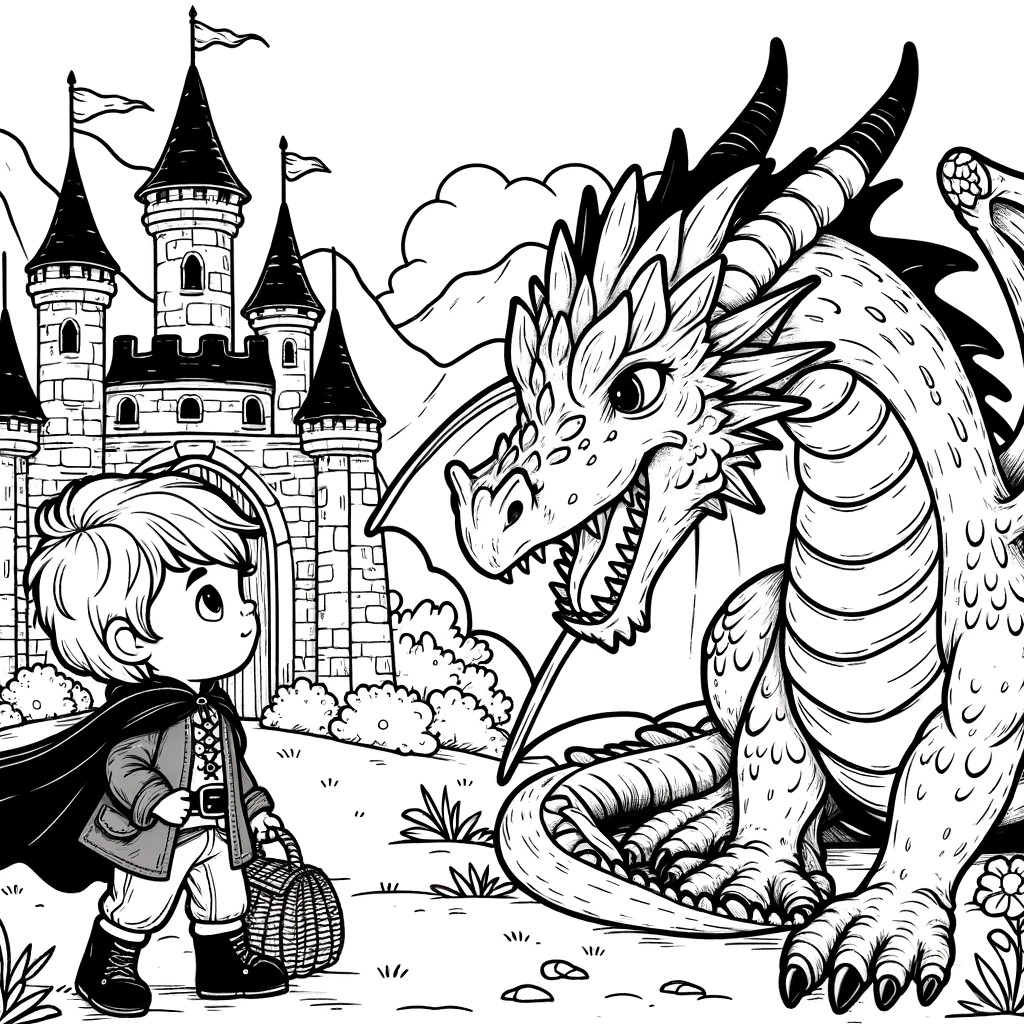 Dragon Coloring Pages with Games