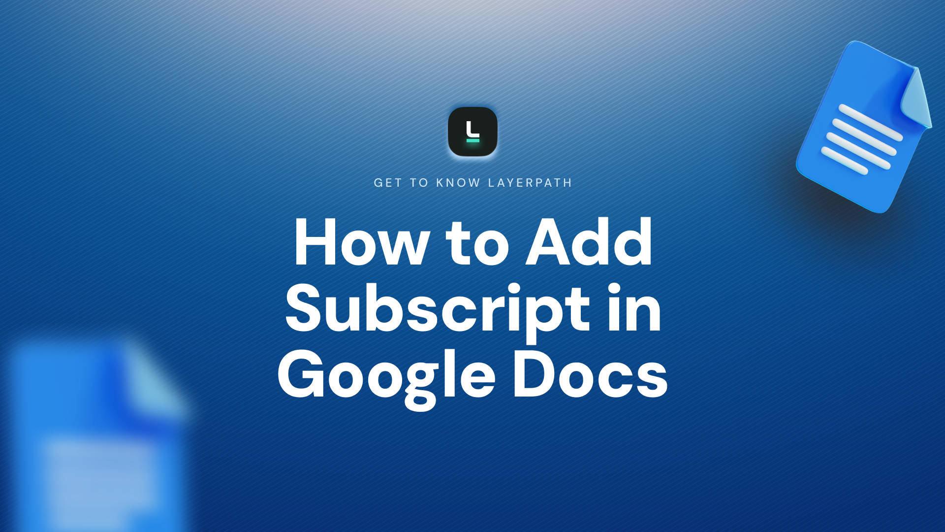 How to Add Subscript in Google Docs
