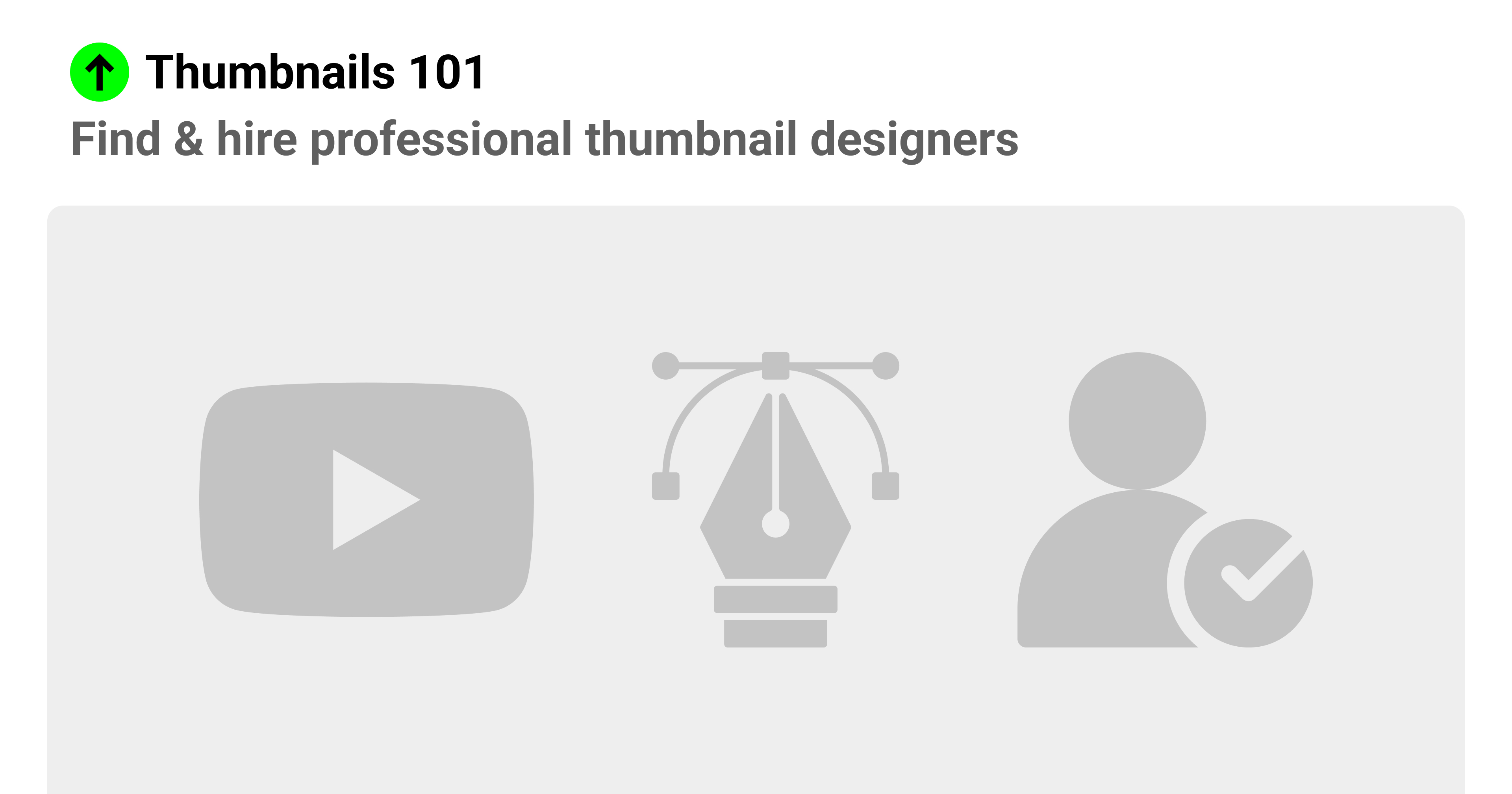 Thumbnails 101 – Hire