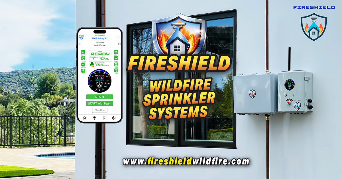 Wild Fire Protection System Wildfire Defense System Los Angeles | FireShield