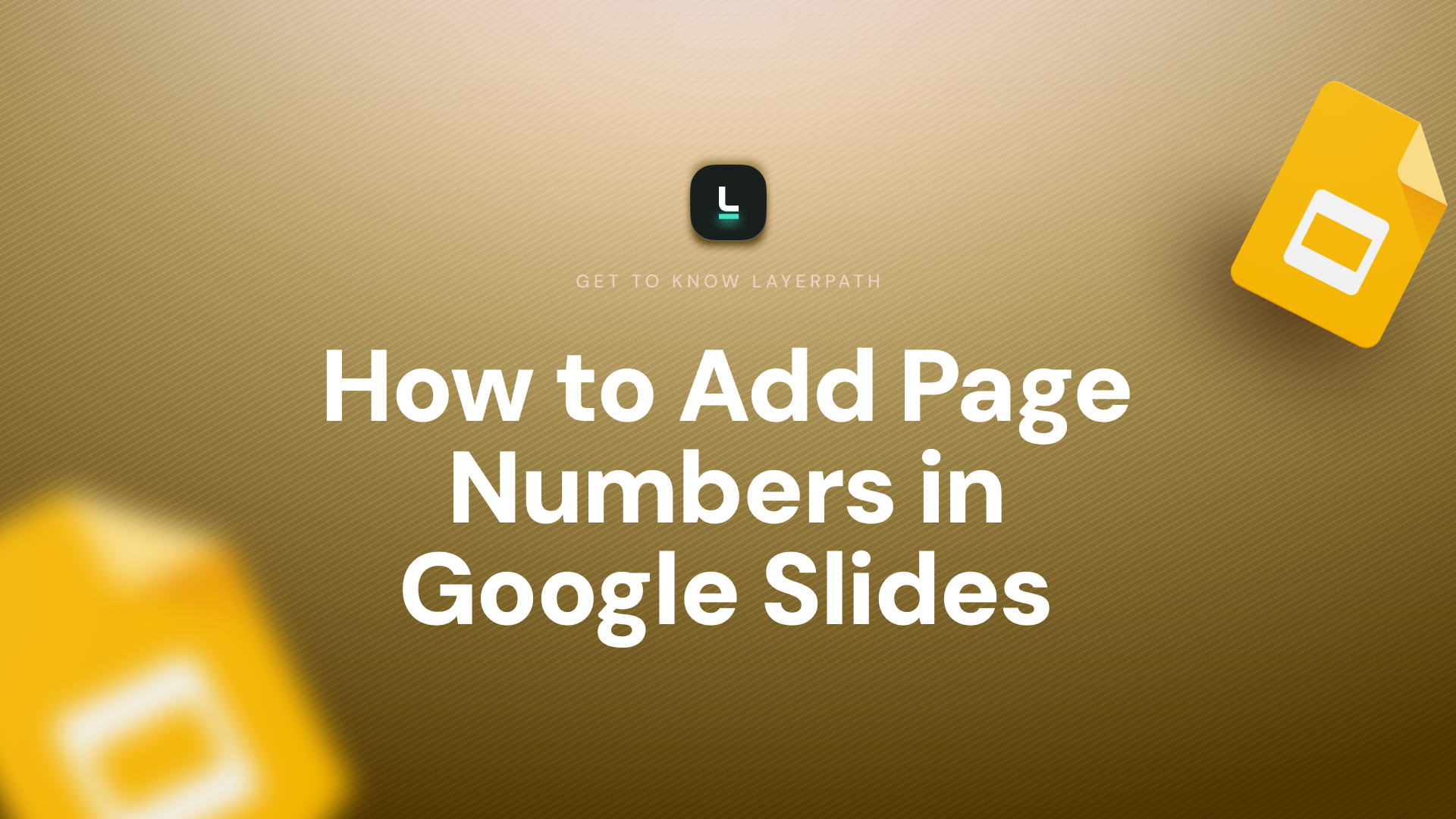 How to Add Page Numbers in Google Slides