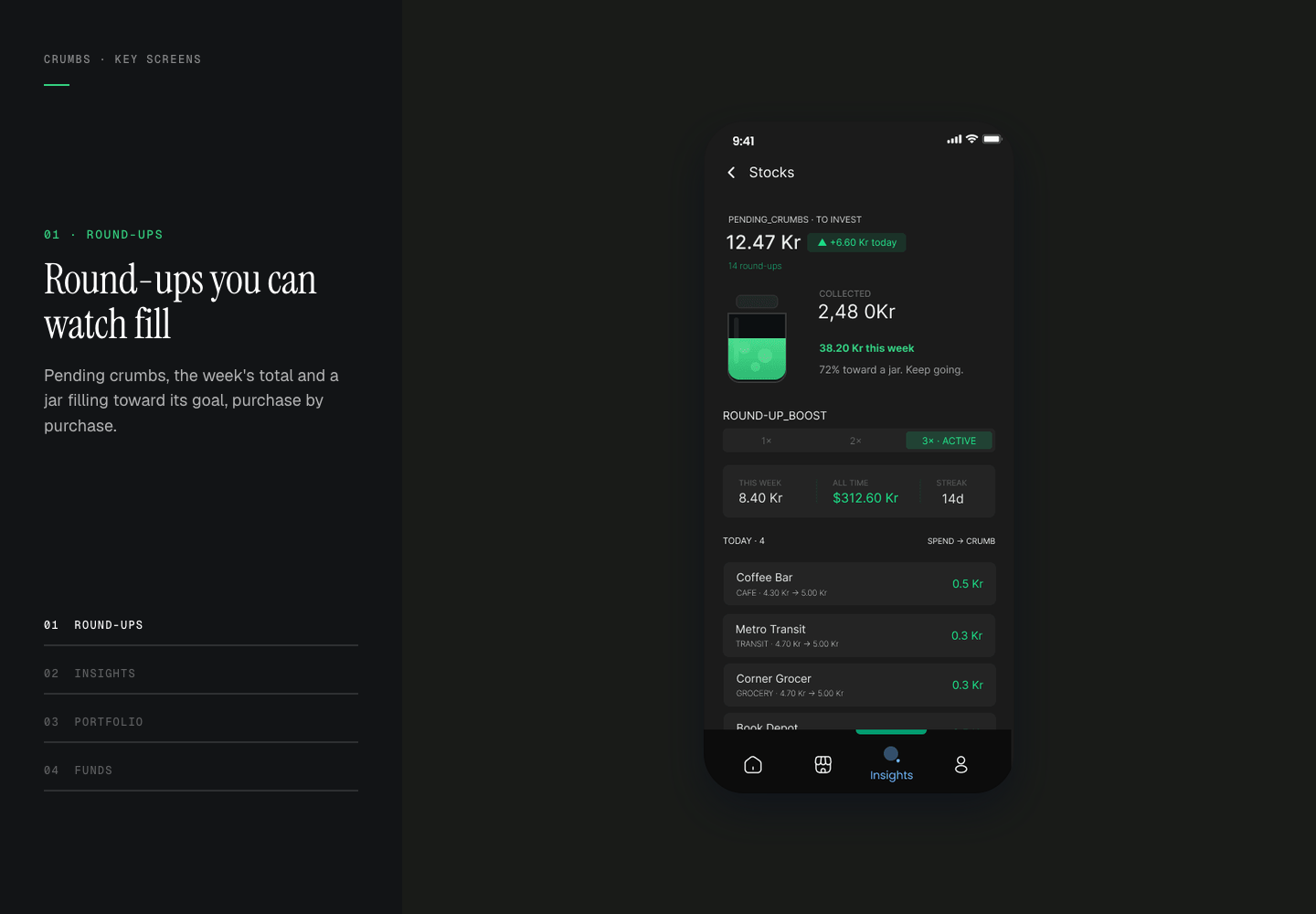 Key screens: a captioned walkthrough of every key screen