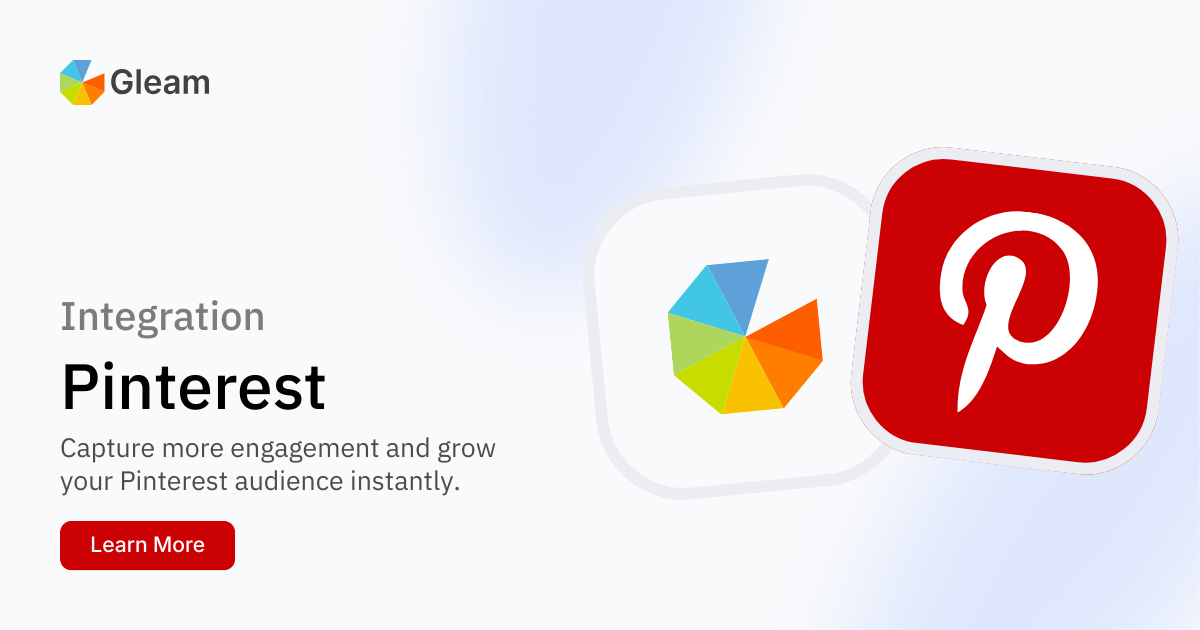 Gleam + Pinterest Integration for Pinterest Giveaways
