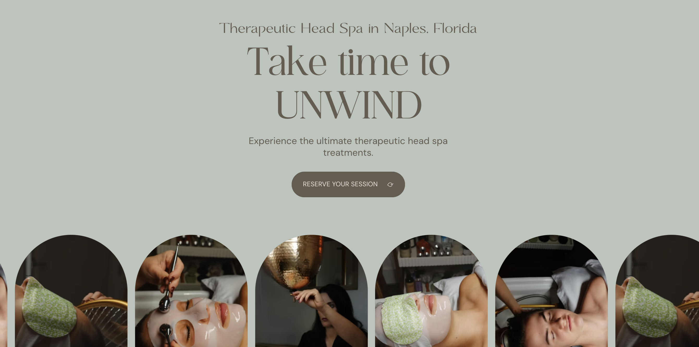 Unwind Head Spa | Scalp Spa | Naples, FL logo