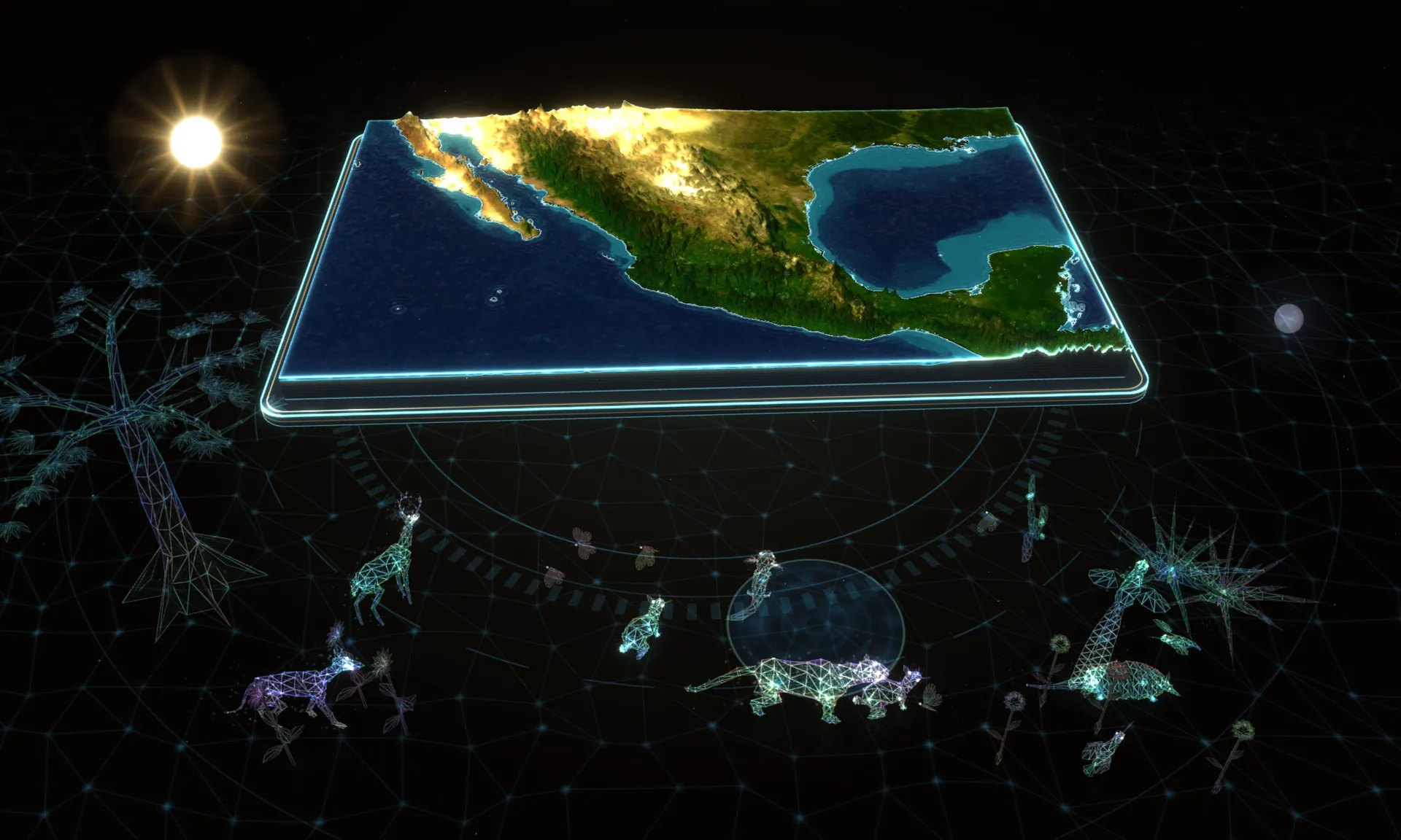 Cemanahuac: the land of Mexico in relief between the two oceans, its ancient cities marked