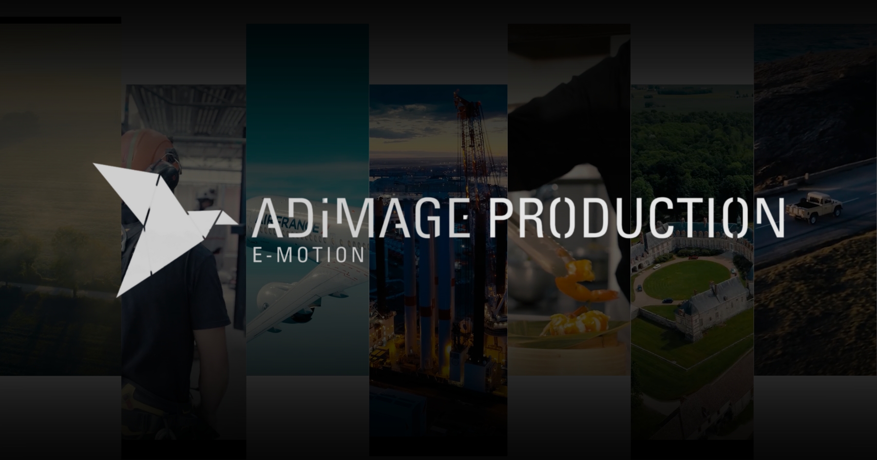 Adimage Production website homepage built with Framer