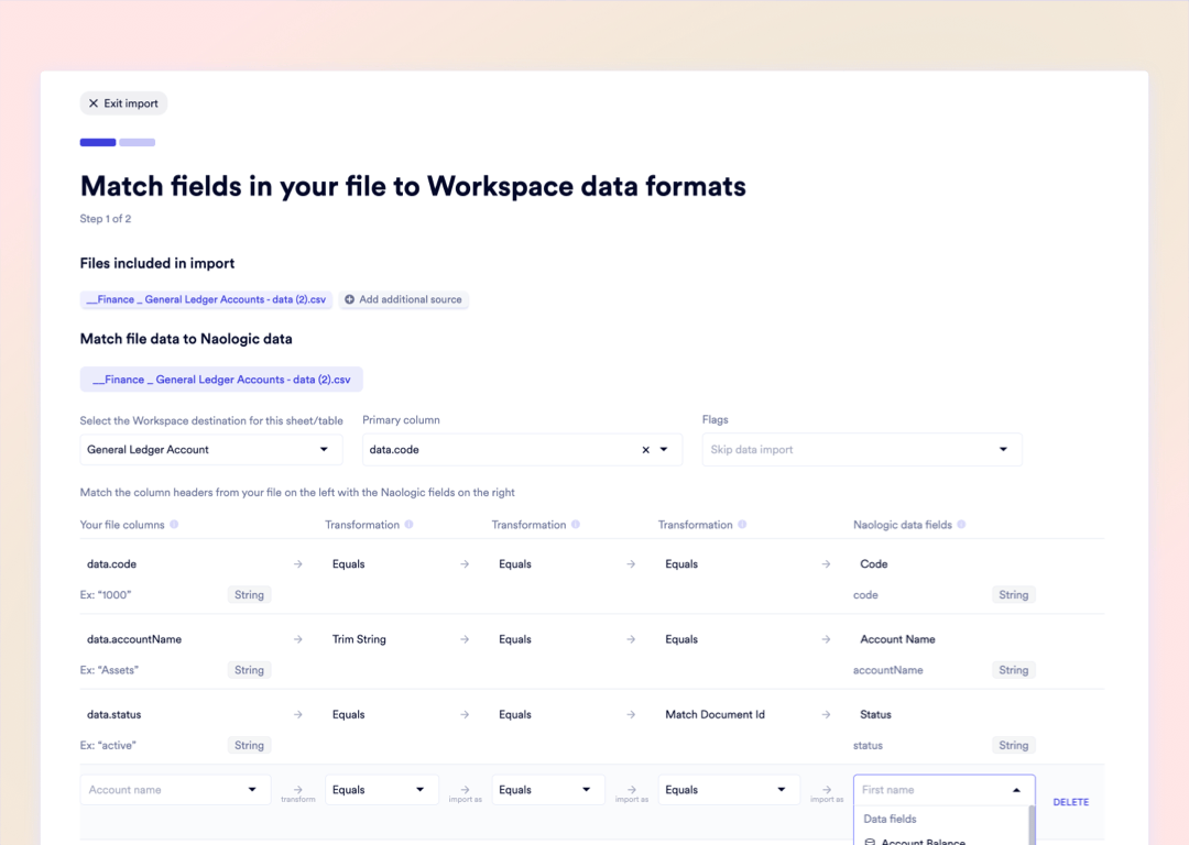 Upload your source file