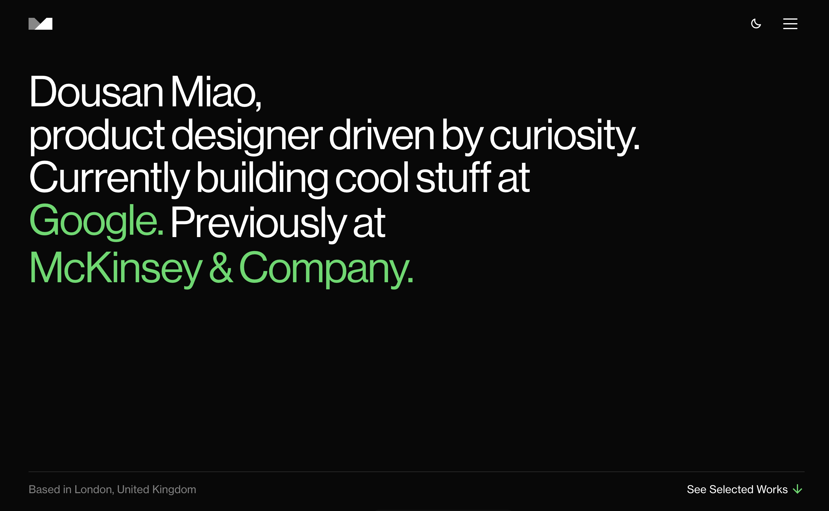 Dousa Miao | UX Designer at Google
