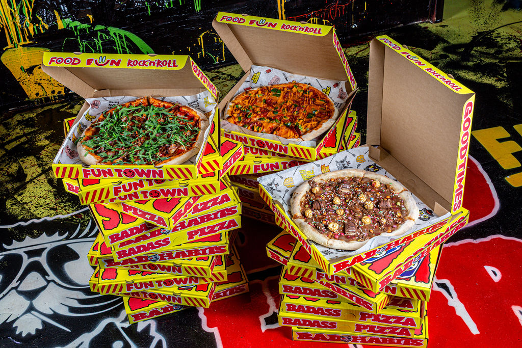 pizza boxes