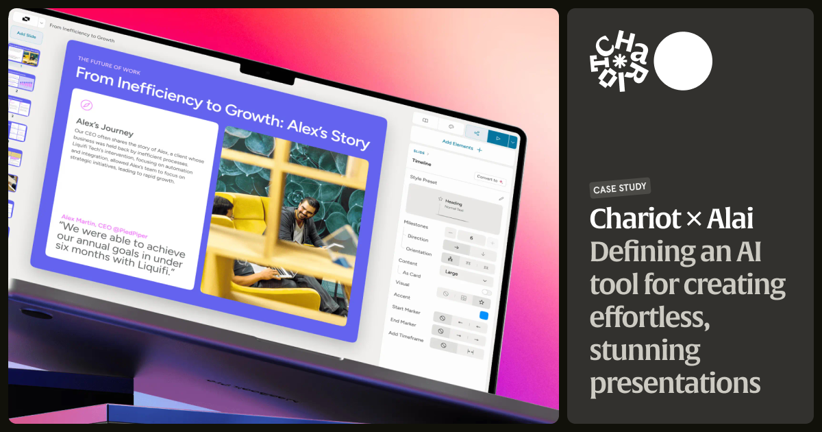 Alai: Product Design Chariot – Product & UI/UX Design Studio