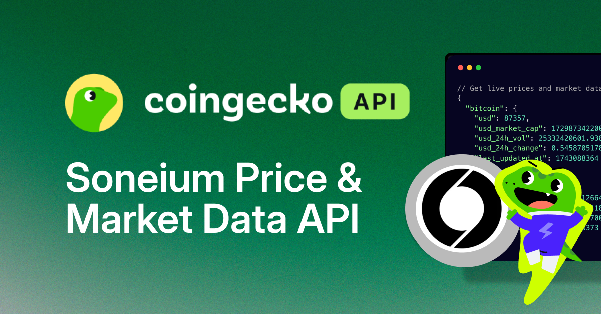 Soneium Token Price & Market Data API | CoinGecko API