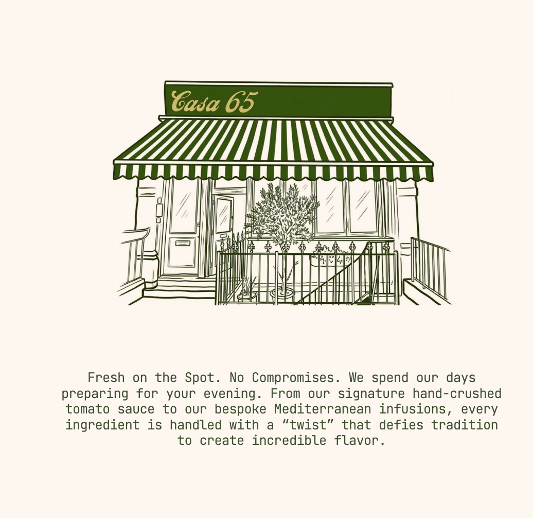 Casa 65 Mediterranean & Italian Restaurant in London