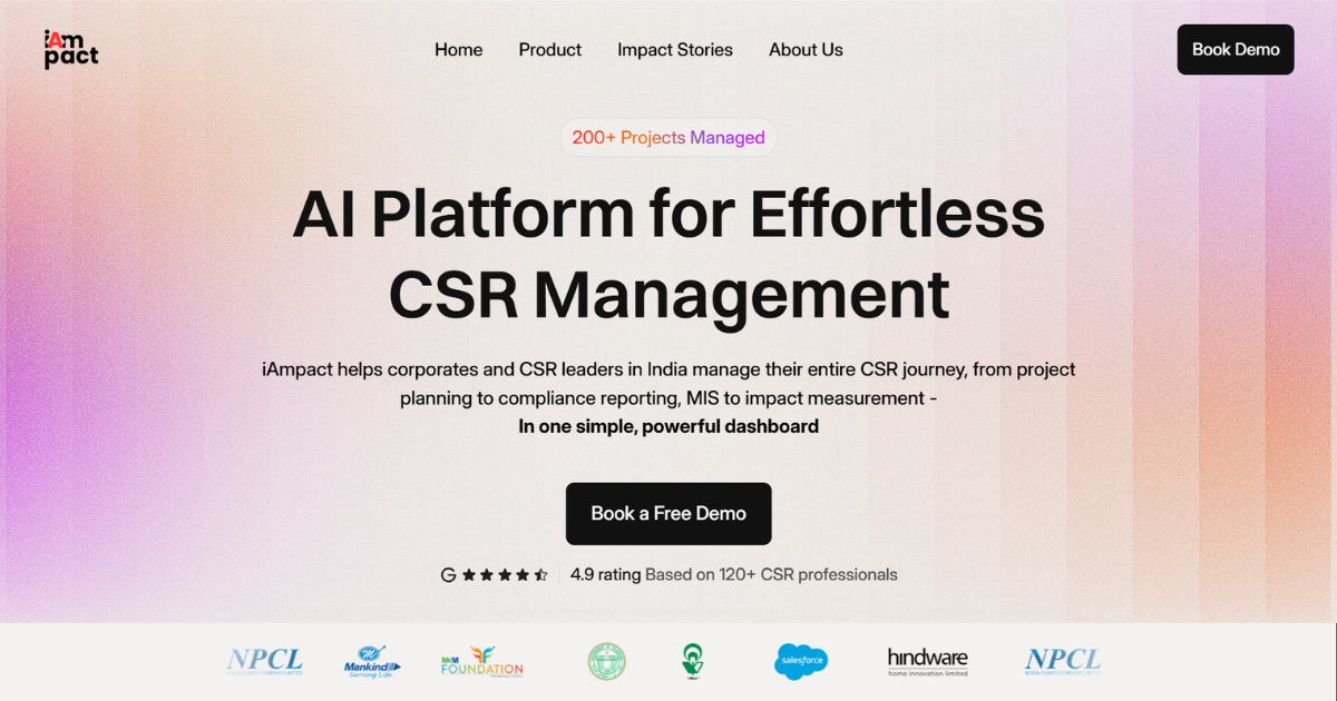 iAmpact — AI CSR Management Platform Ind...