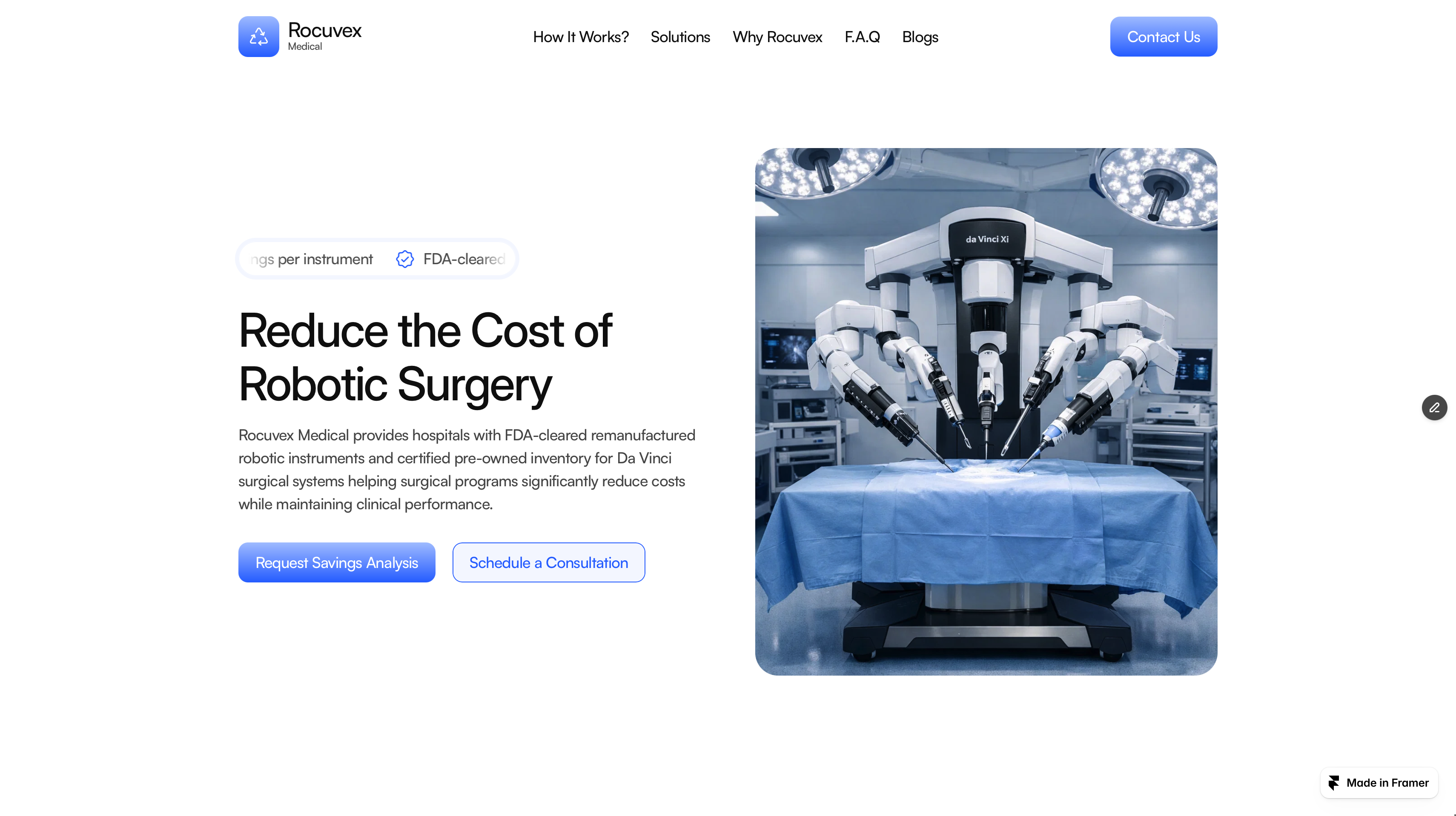 Red Rover Medical Instrument Rocuvex Medical | FDA-Cleared Robotic Instrument Solutions