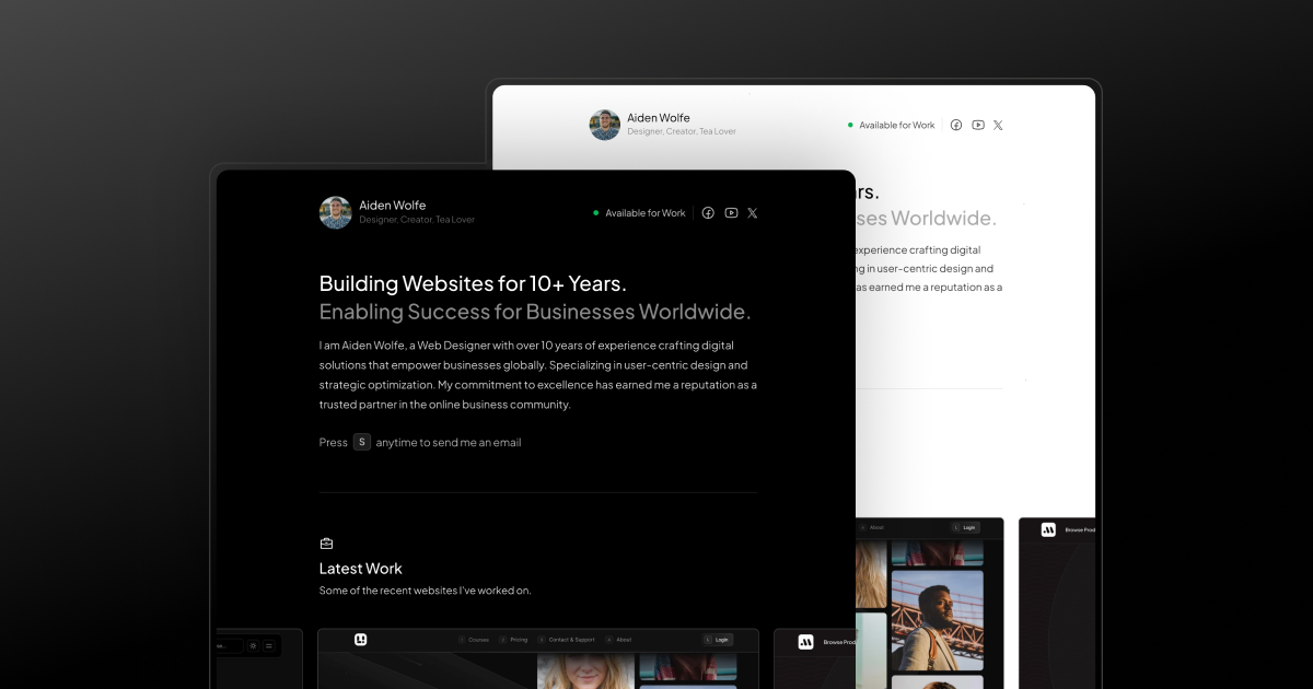 Flux - Minimal Personal Portfolio Template for Framer