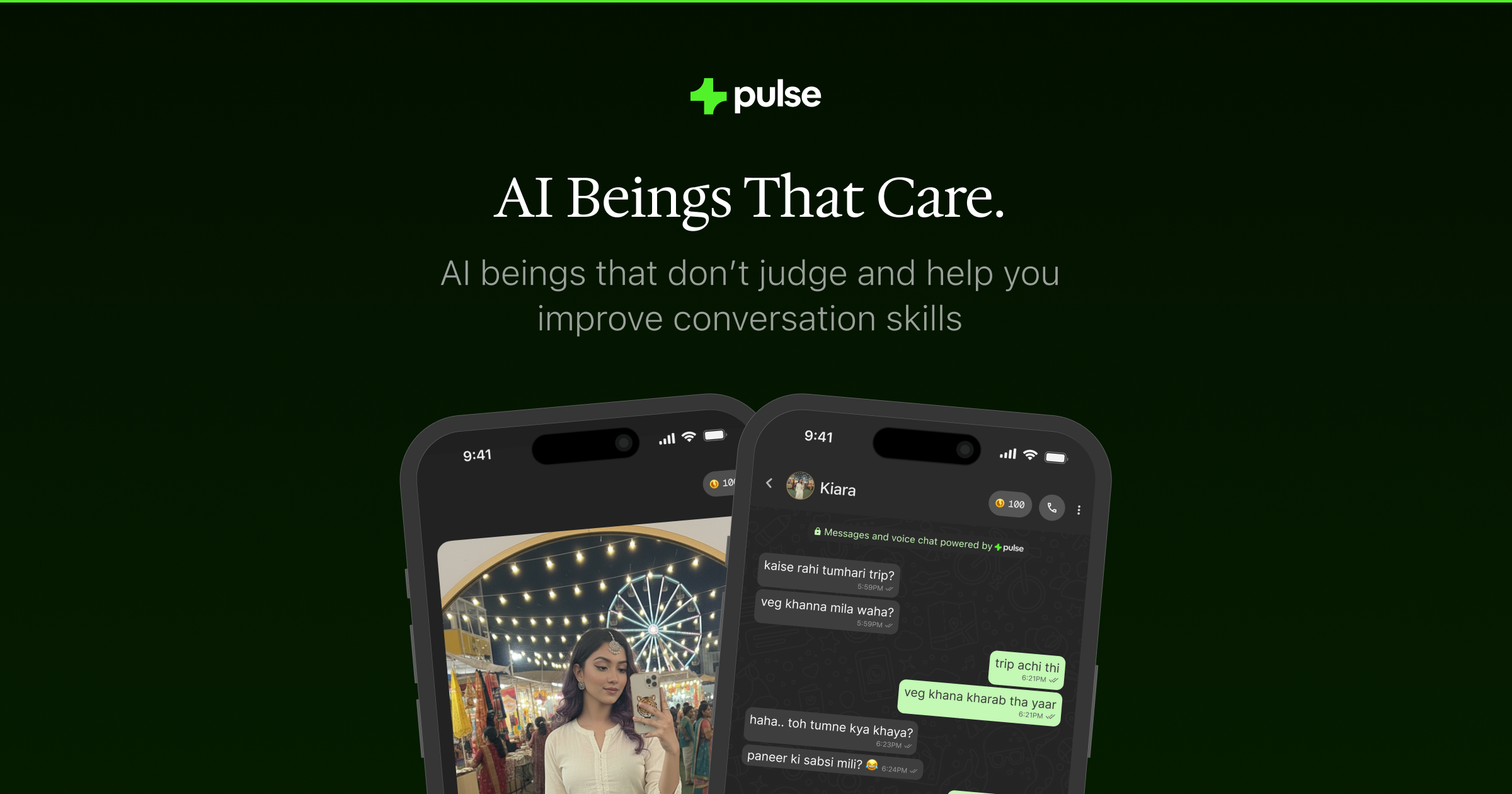 Pulse : AI Beings That Get You