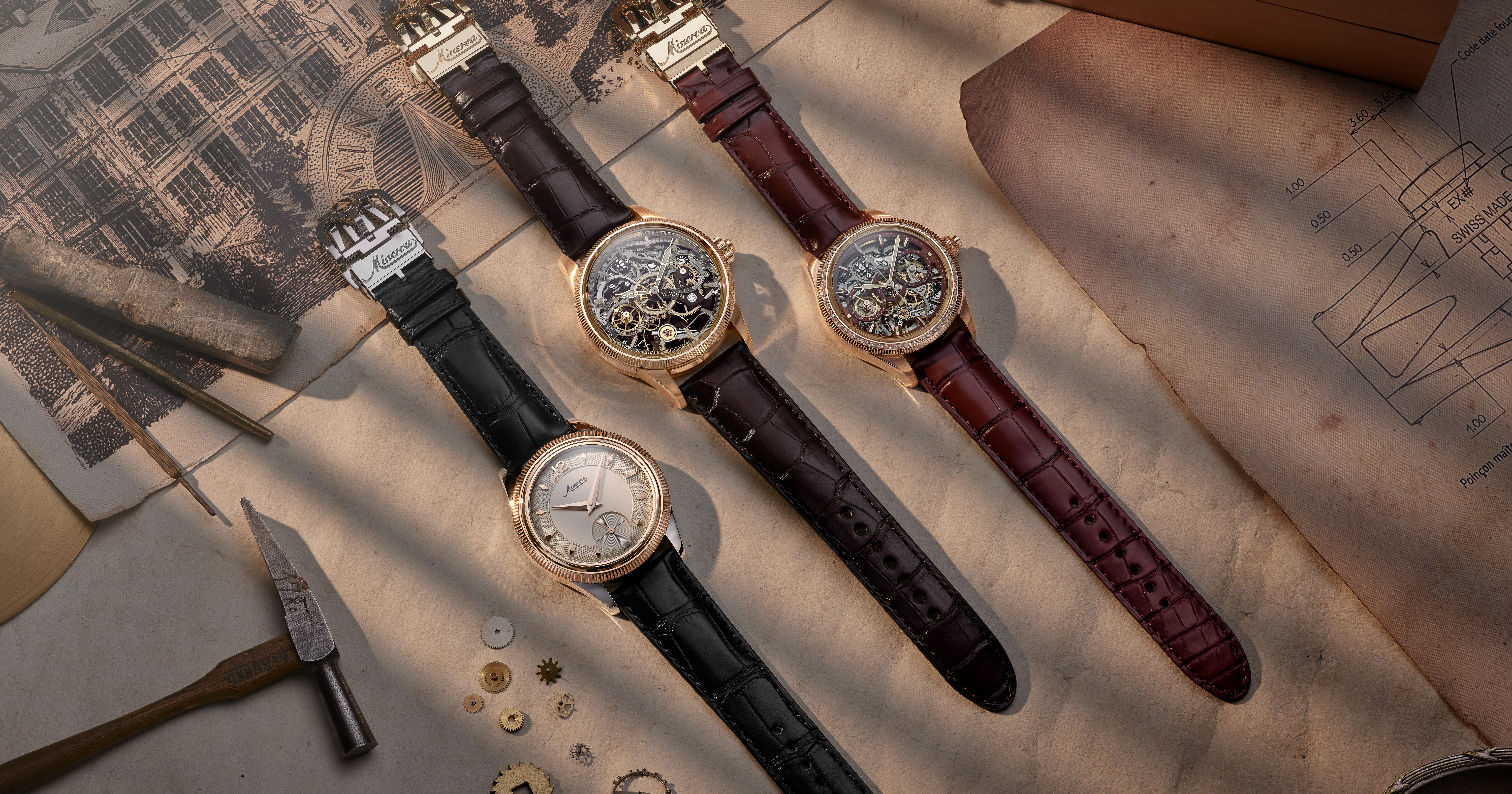 Mehho Minerva様 New Minerva Unveiled Releases Celebrate Horological History