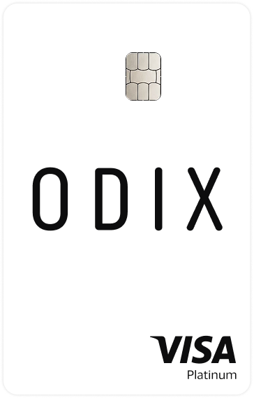 Odix White card, front