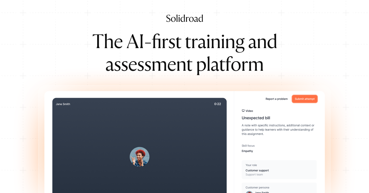 AI-first training and assessment platform