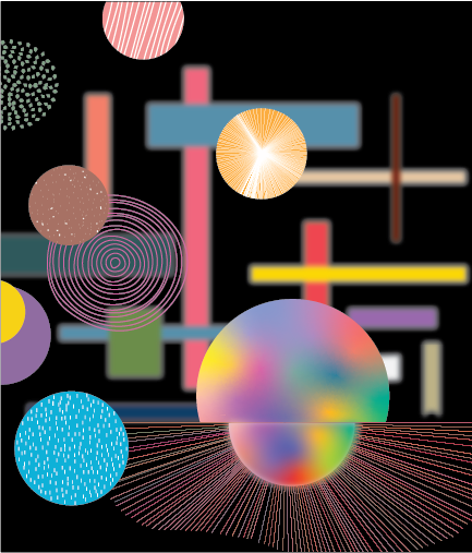 Visualizing emotion through basic shape and colour; made by