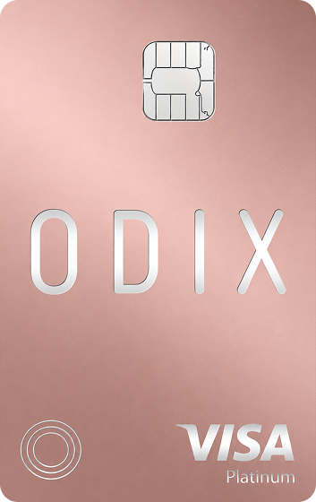 Odix Rose Metal card, front