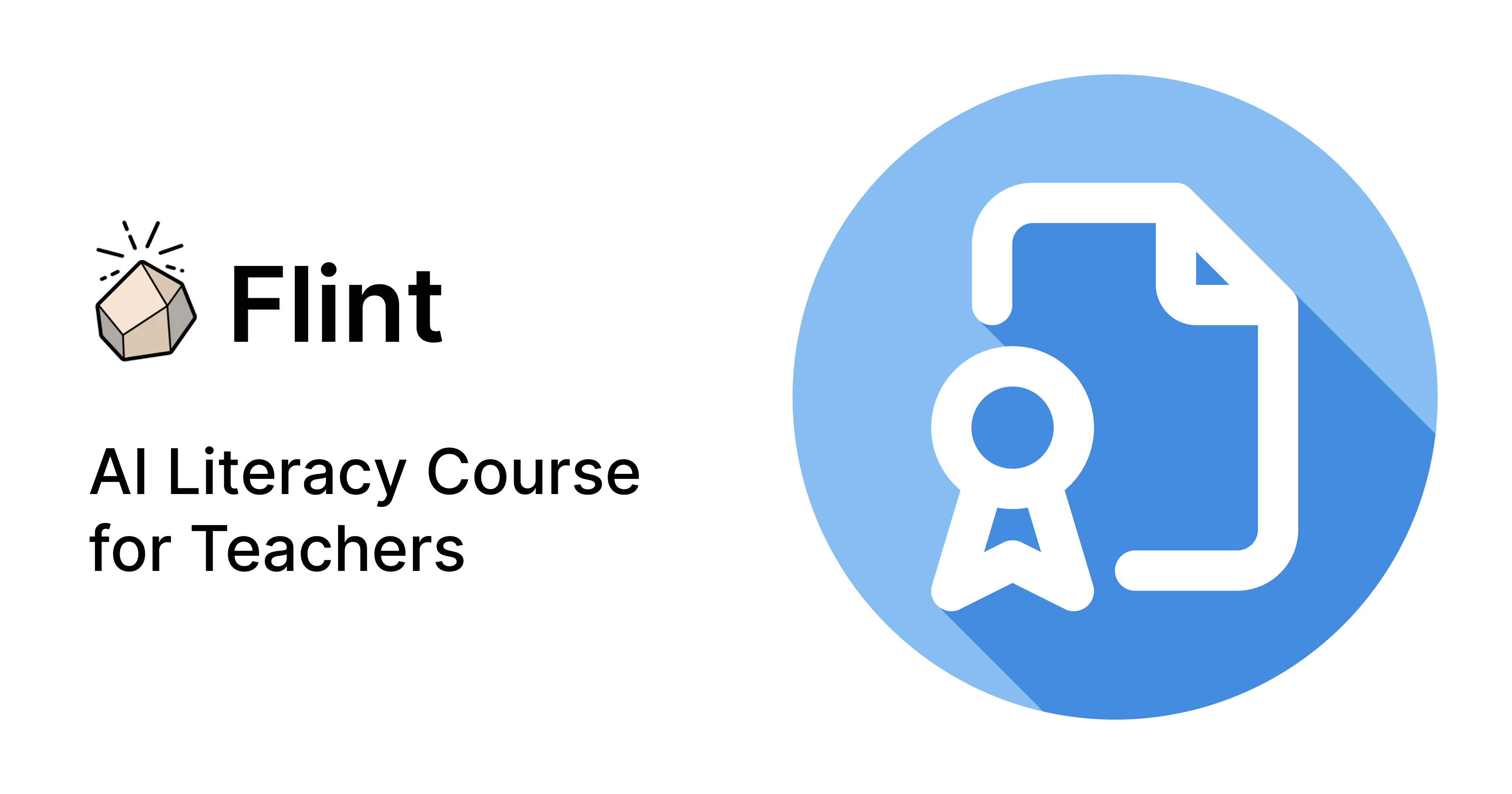 AI literacy for teachers | Flint courses