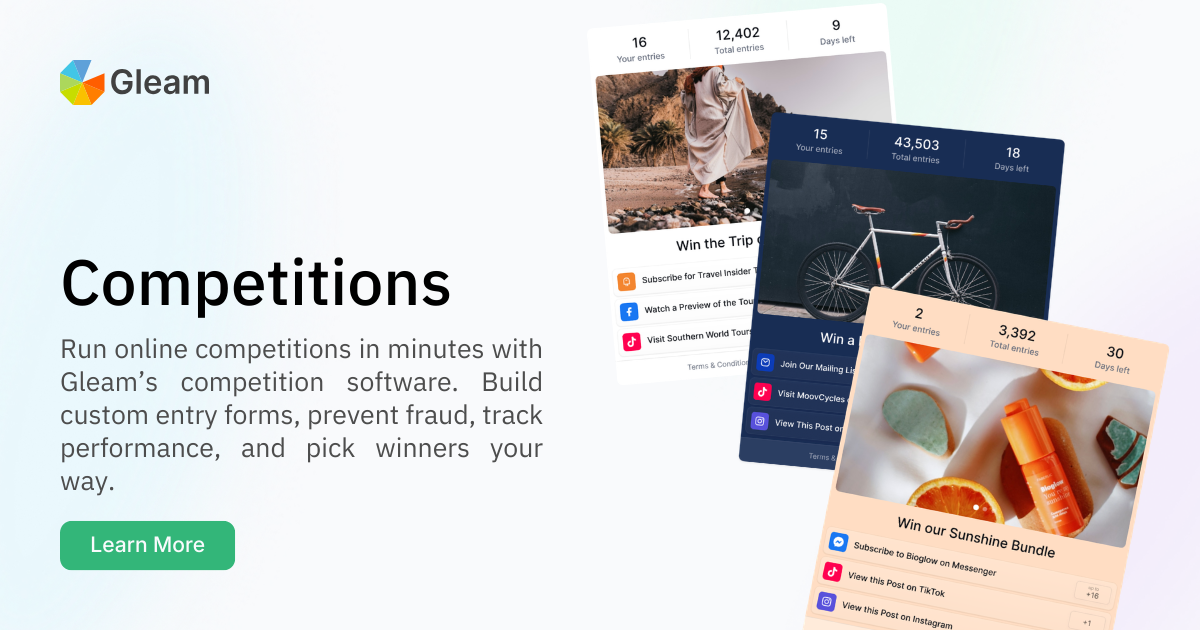 Run Social Media Competitions