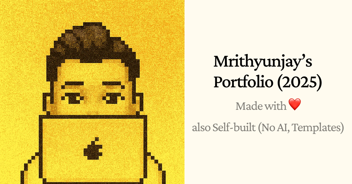 Mrithyunjay K - My portfolio