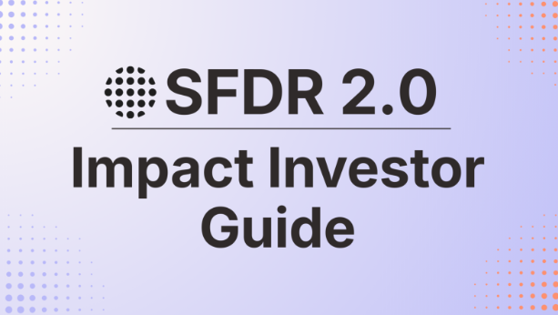SFDR 2.0 - Guide for Investors in impact and sustainability