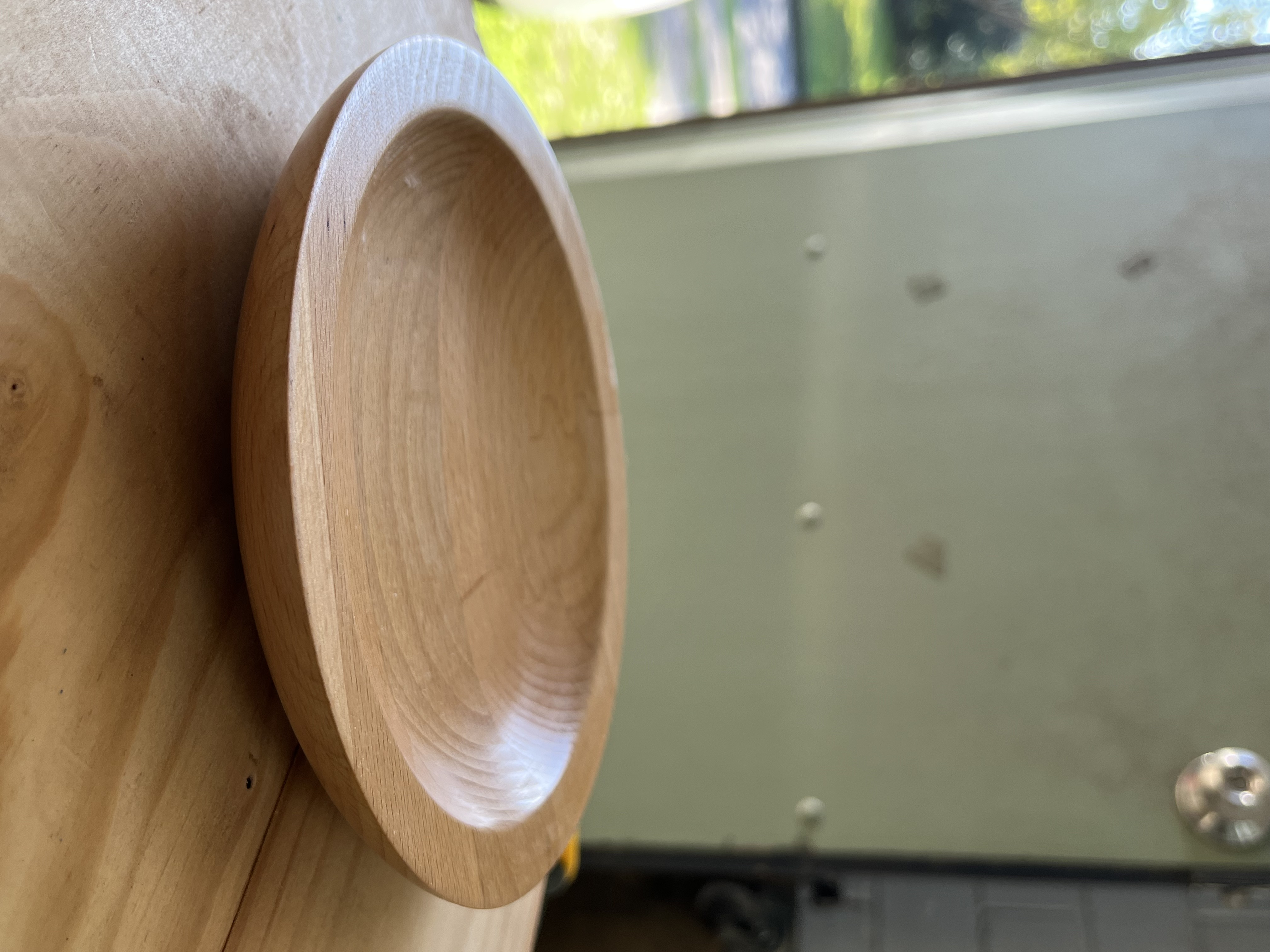 Handcrafted jacaranda plate