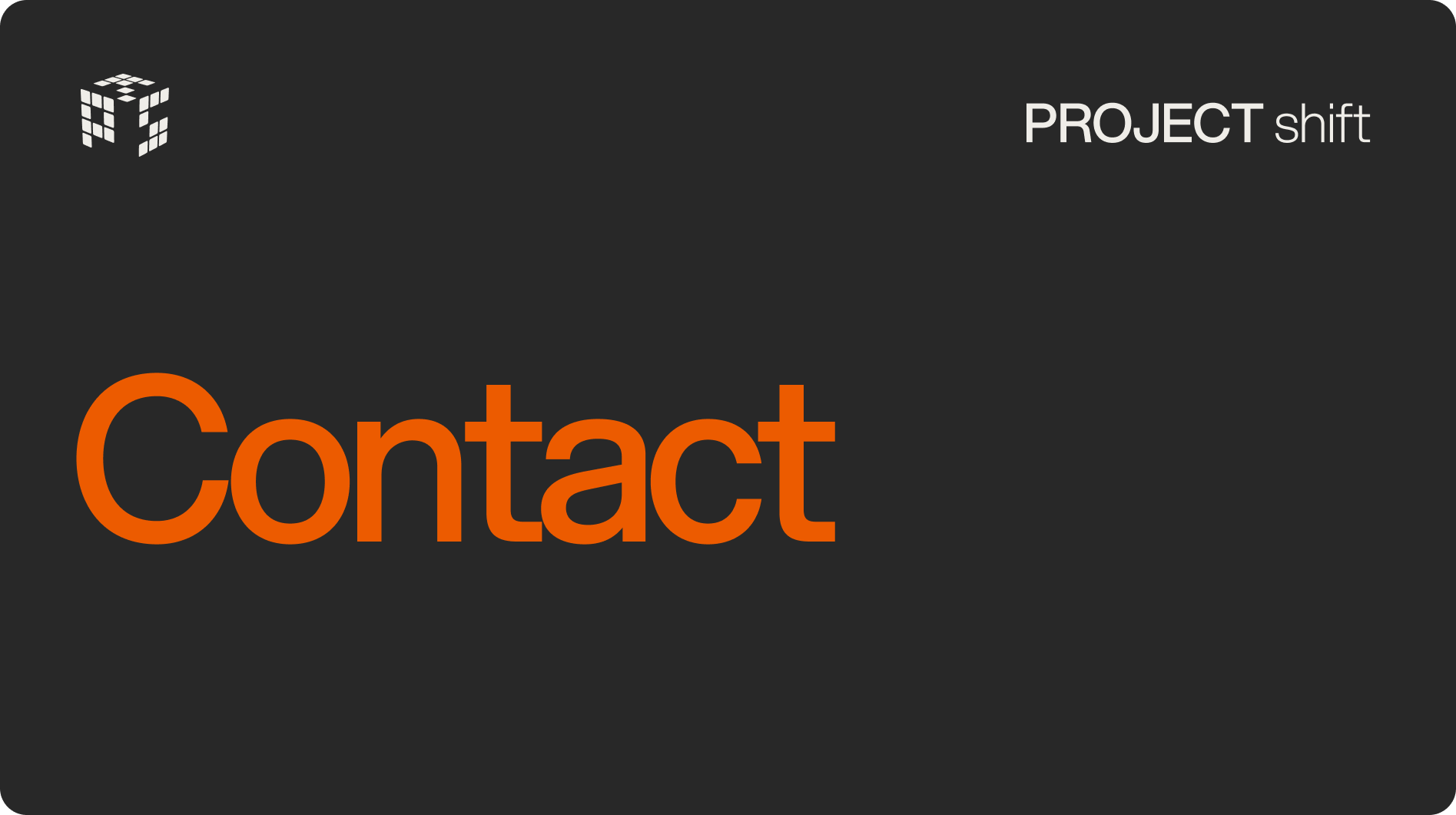 Contact - Project Shift