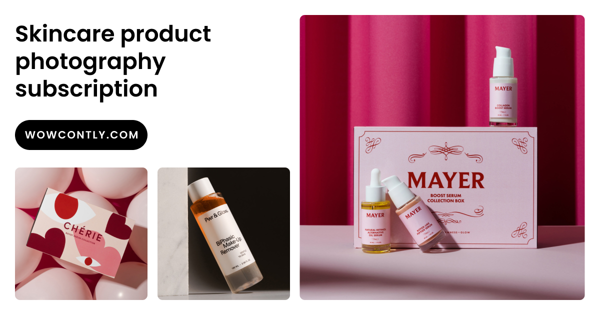 Photography Subscription for Skincare, Beauty & Wellness Products