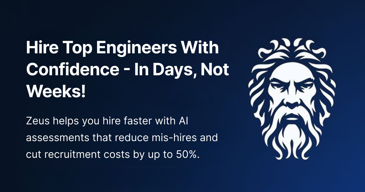 Smarter AI-Powered Hiring Tool ZEUS Tech Assessment logo