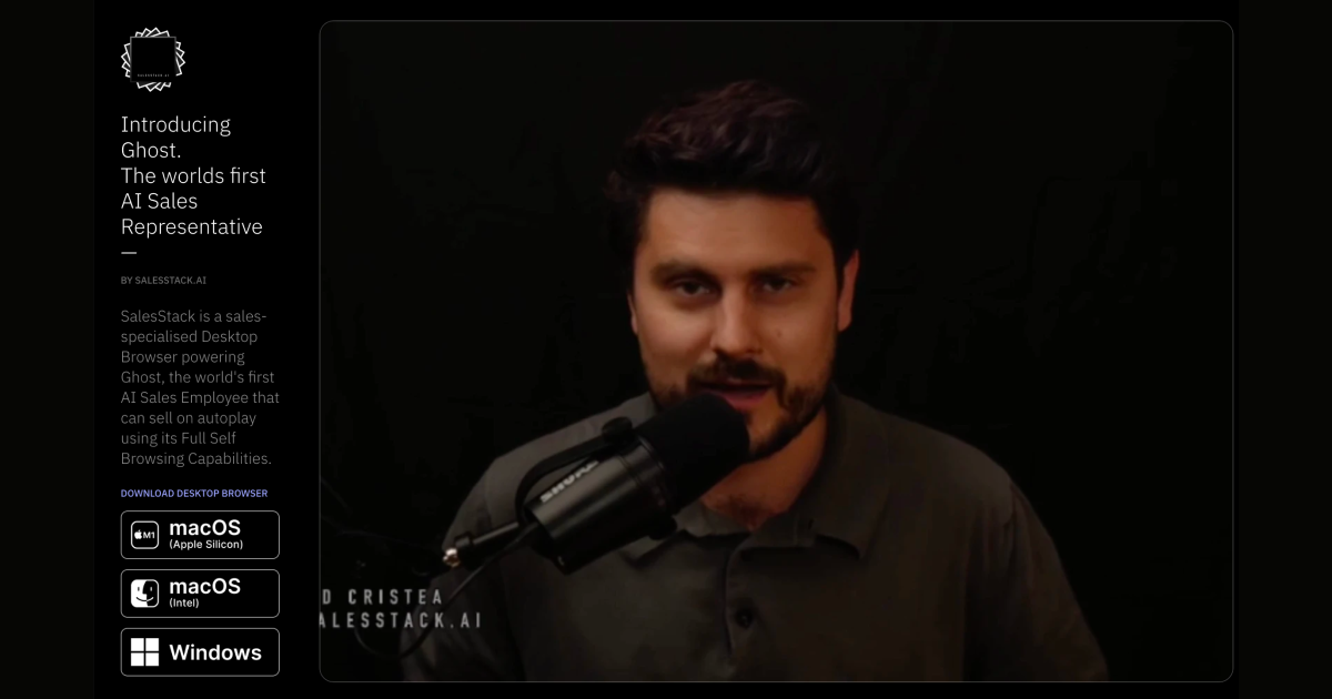 Sales Stack web preview