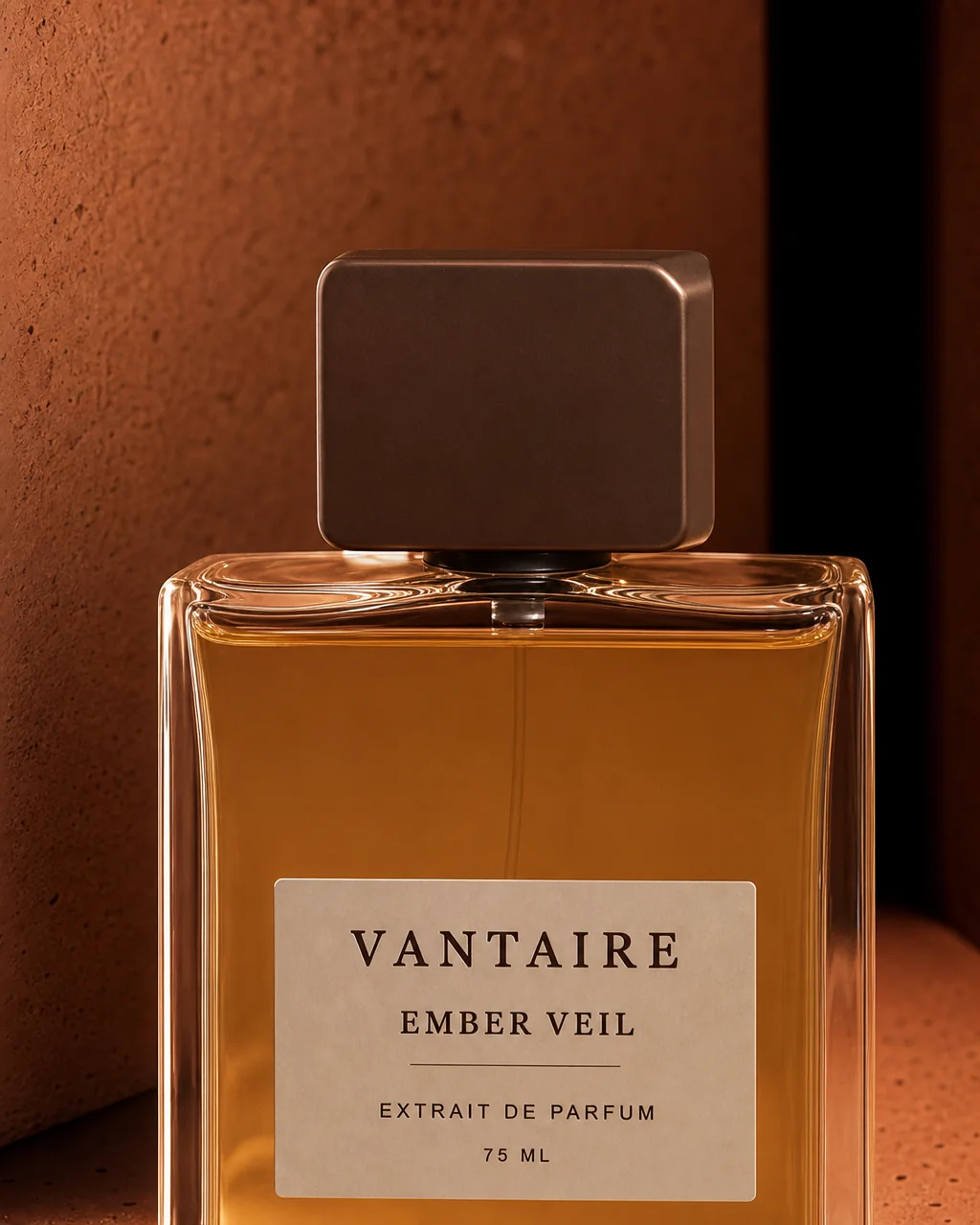 EMBER VEIL web format, product hero with copy space.