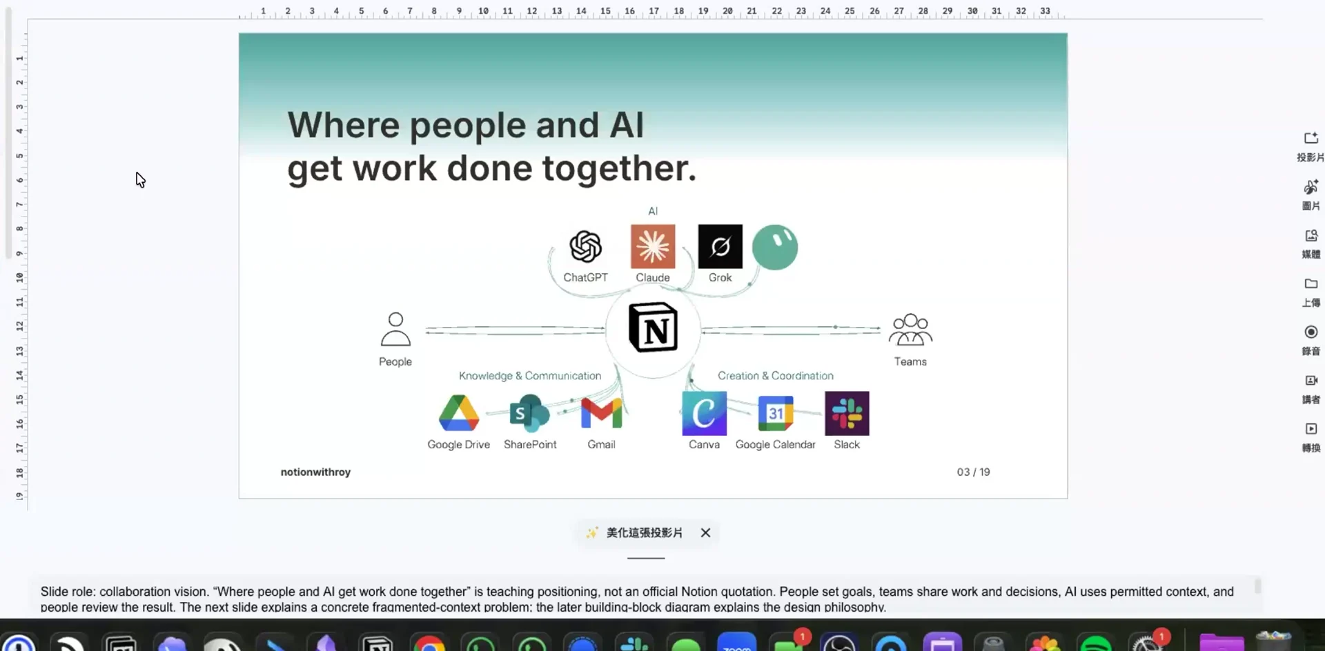 講座投影片｜Roy：Notion 點樣接住人同 AI？