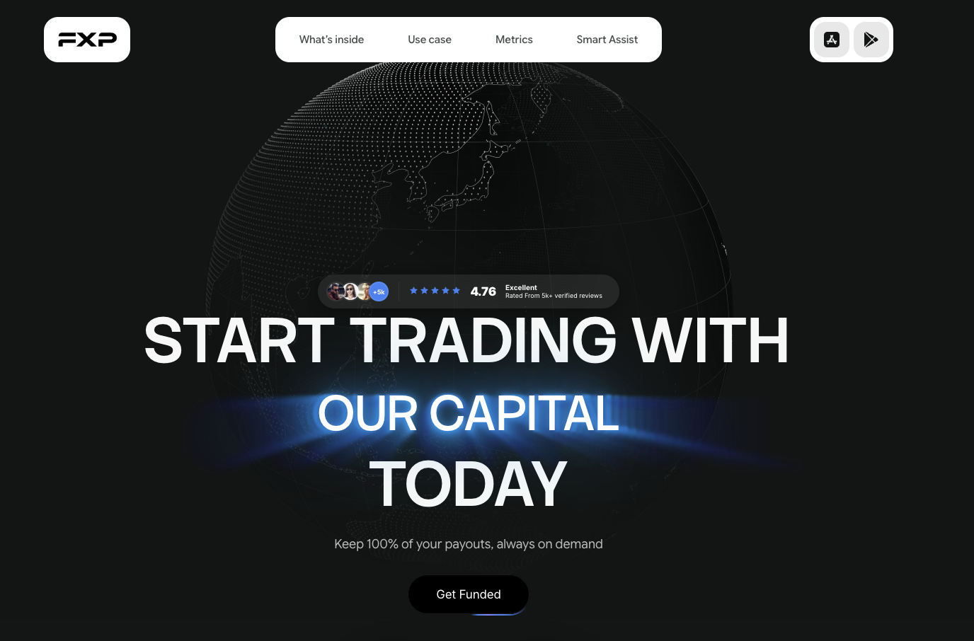 fx-pec website homepage built with Framer