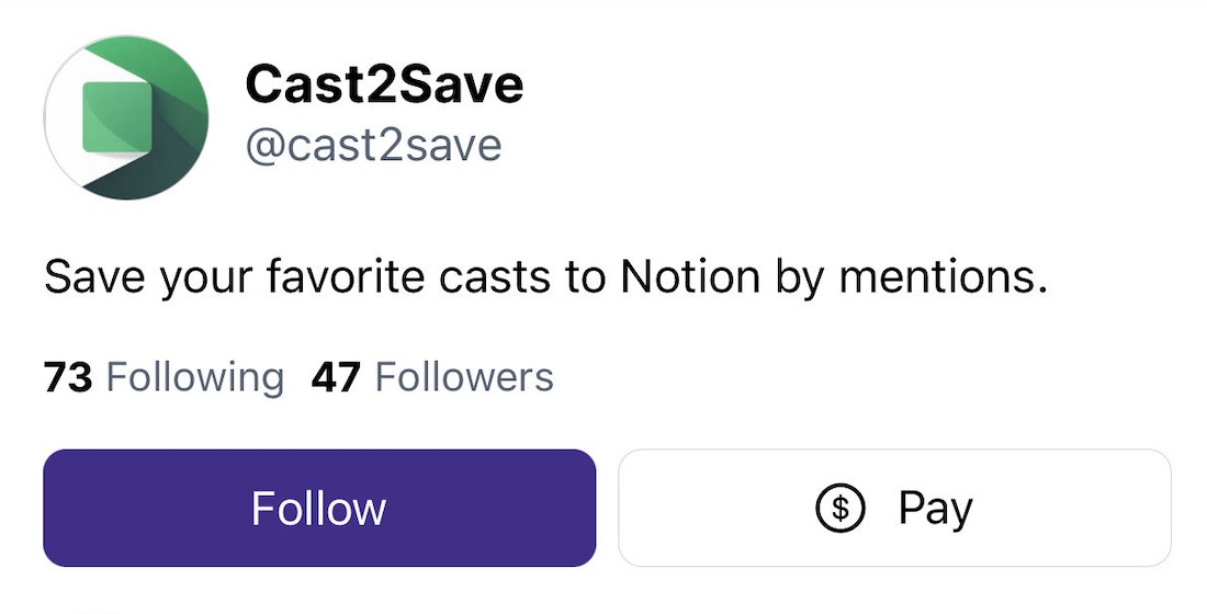 Save Casts To Notion by @cast2save