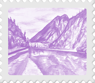 Lake stamp