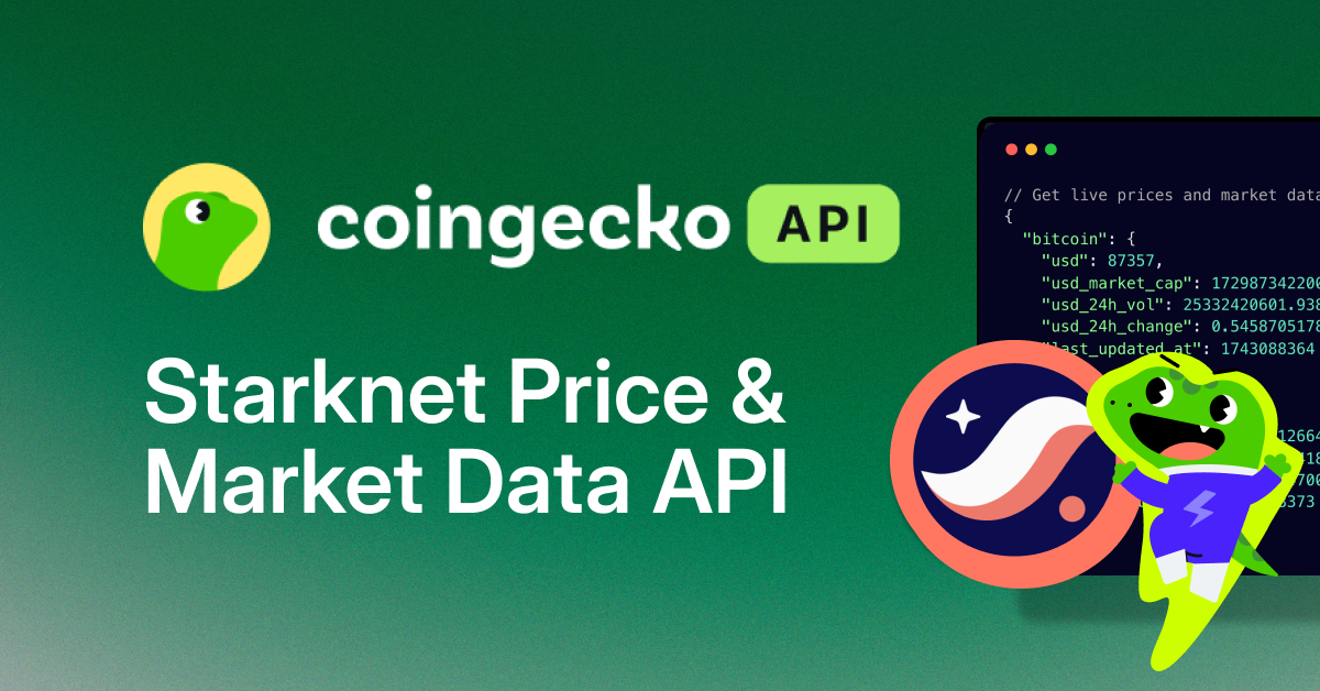 Starknet Token Price & Market Data API | CoinGecko API