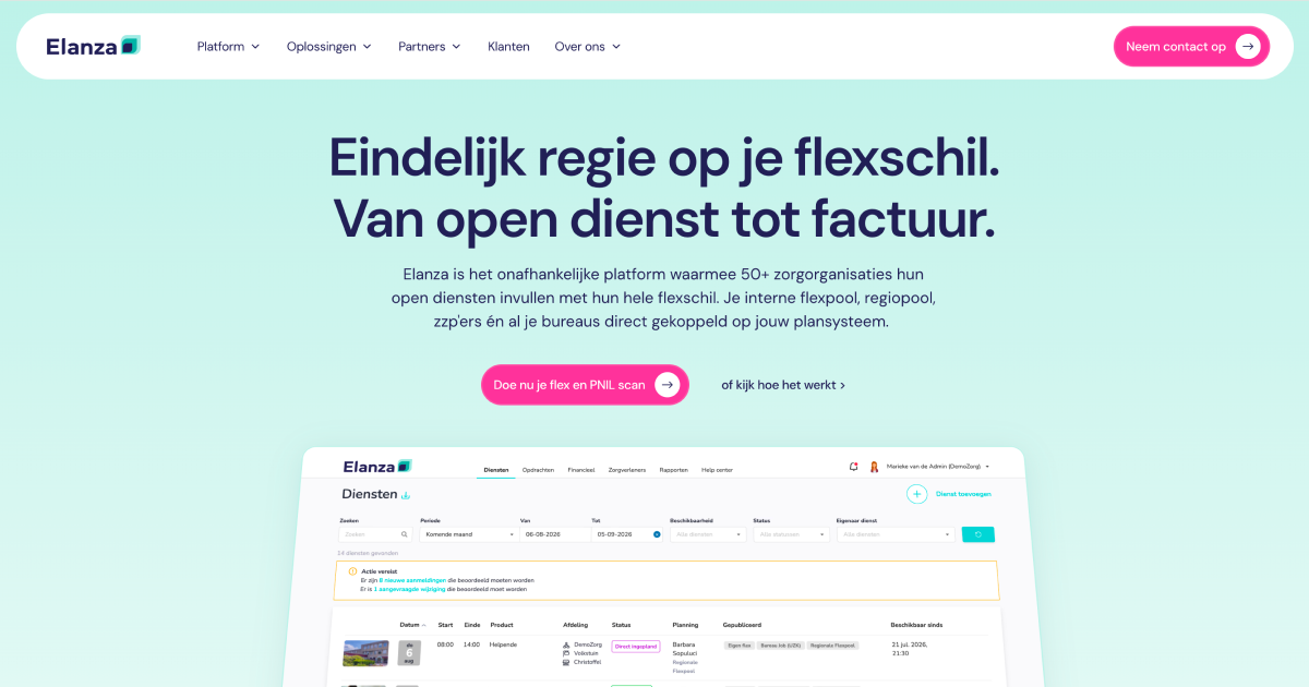 Werken bij Elanza | Bouw mee aan de toekomst van flexibele zorg