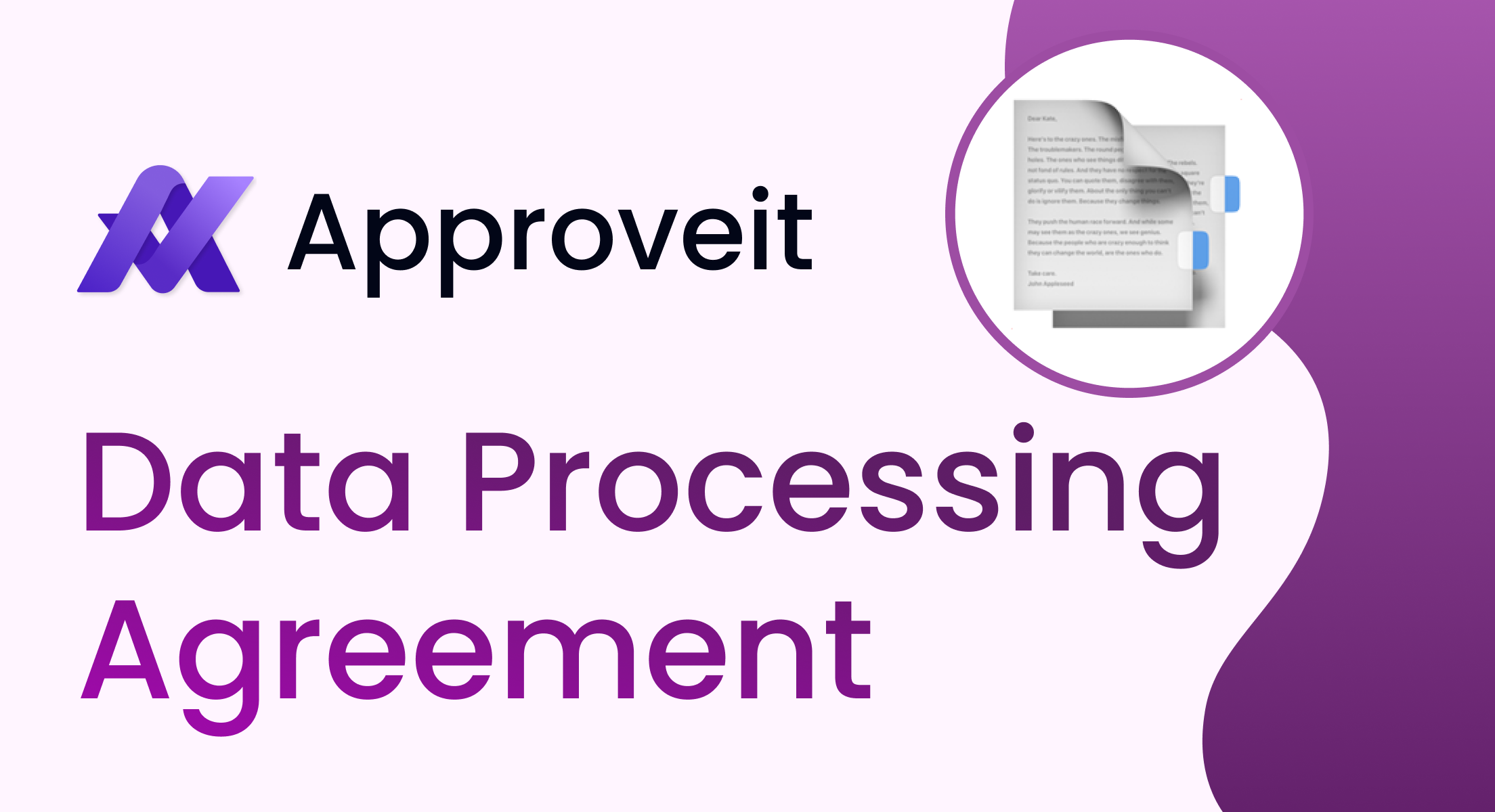 Data Processing Agreement | Approveit