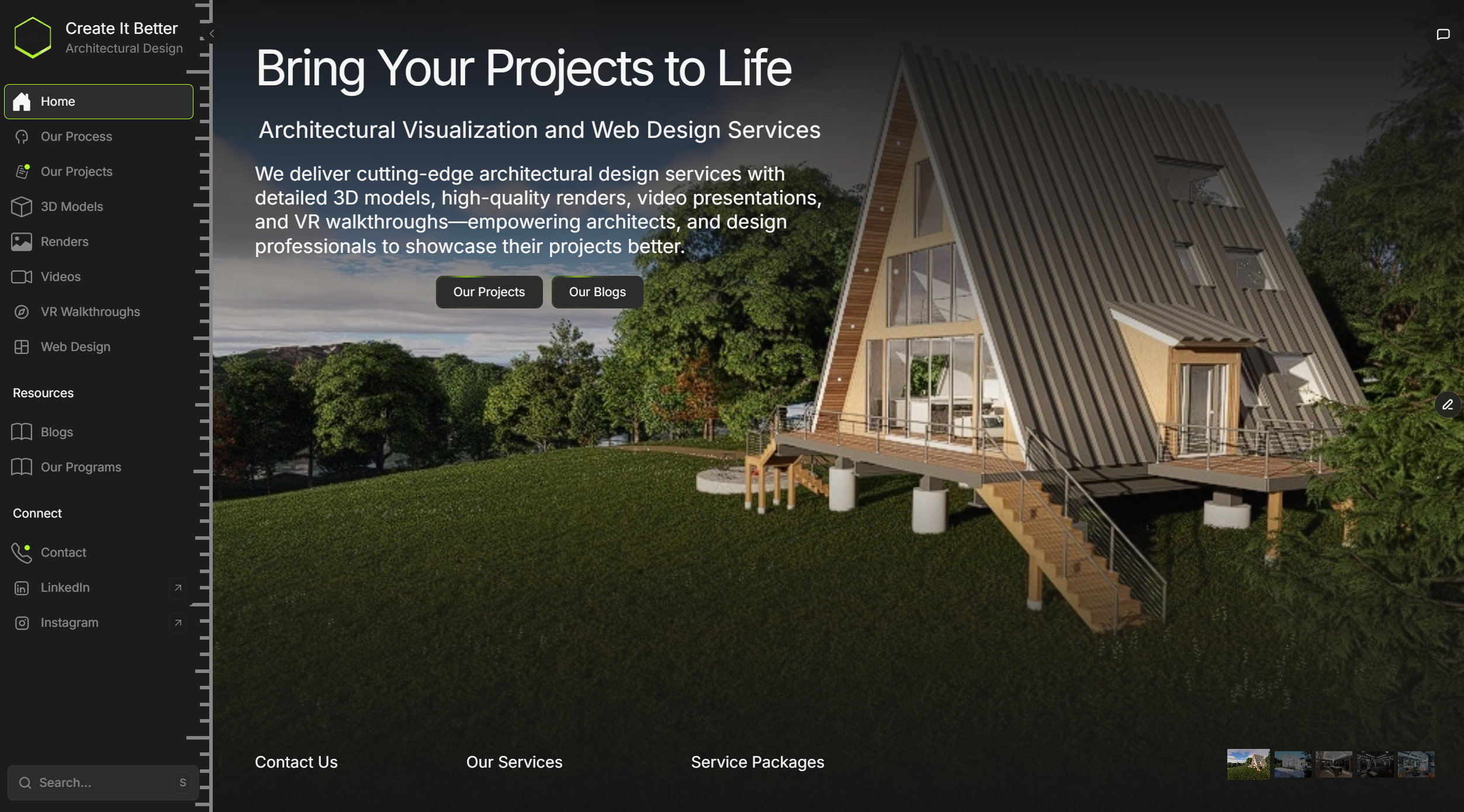 Architectural Visualization and Web Design Services | Create It Better