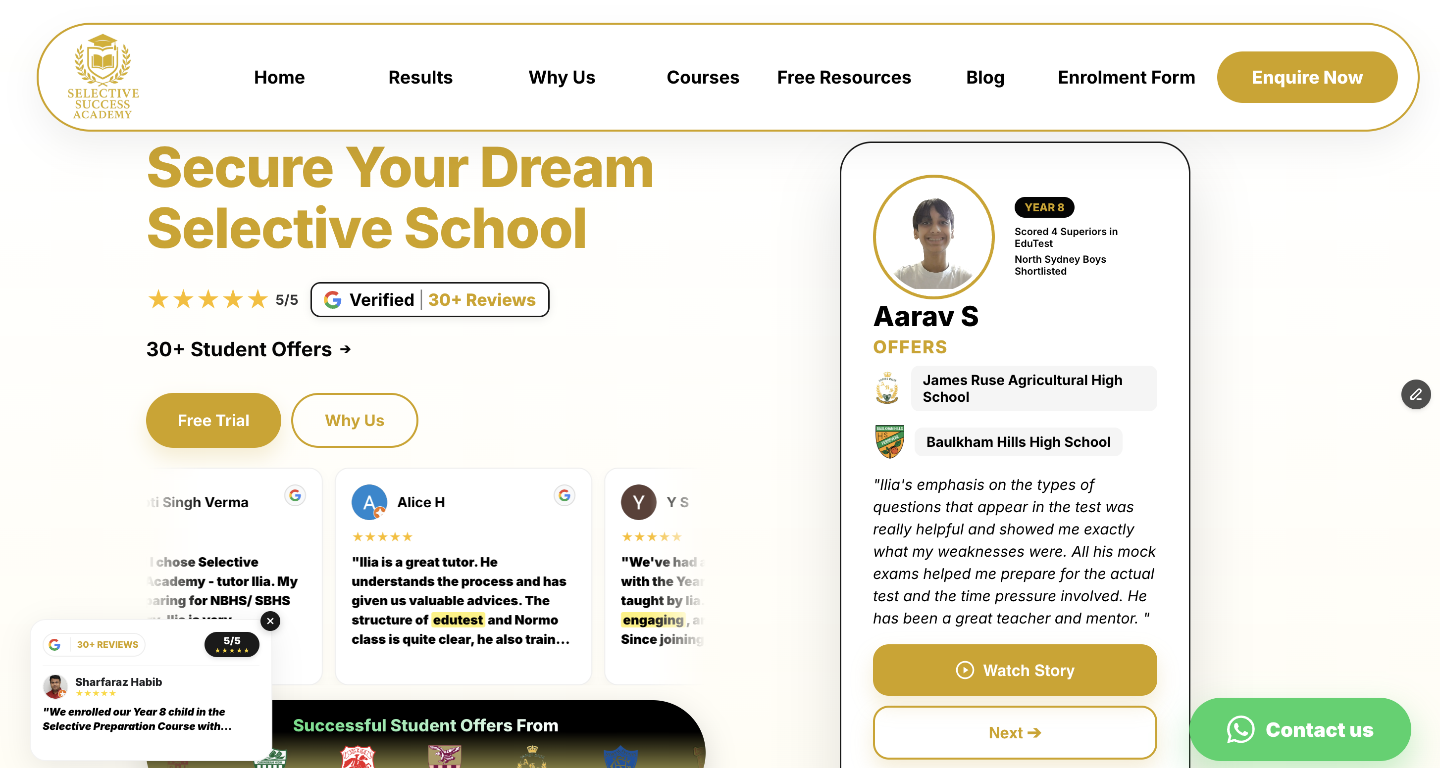 Selective Students Student Results & Selective School Offers | NSW Selective Schools