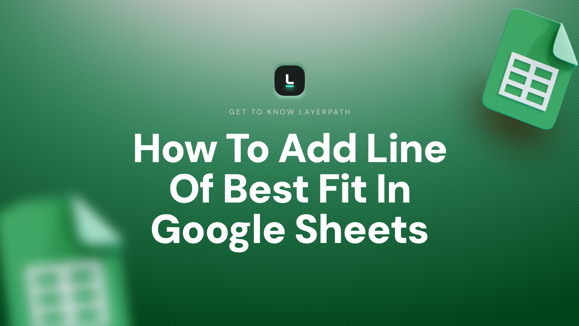 How To Add Line Of Best Fit In Google Sheets