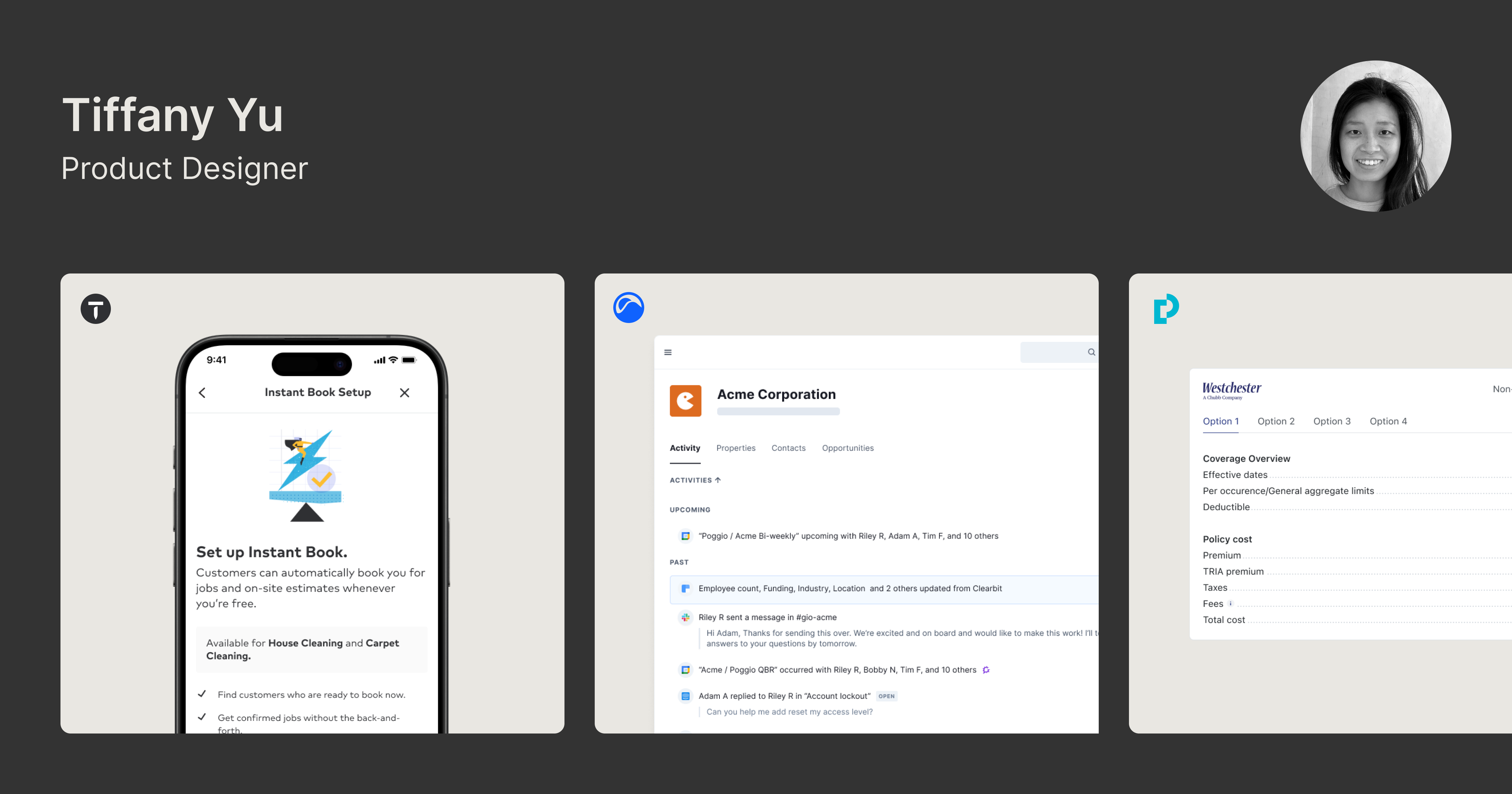 Tiffany Yu — Product Designer