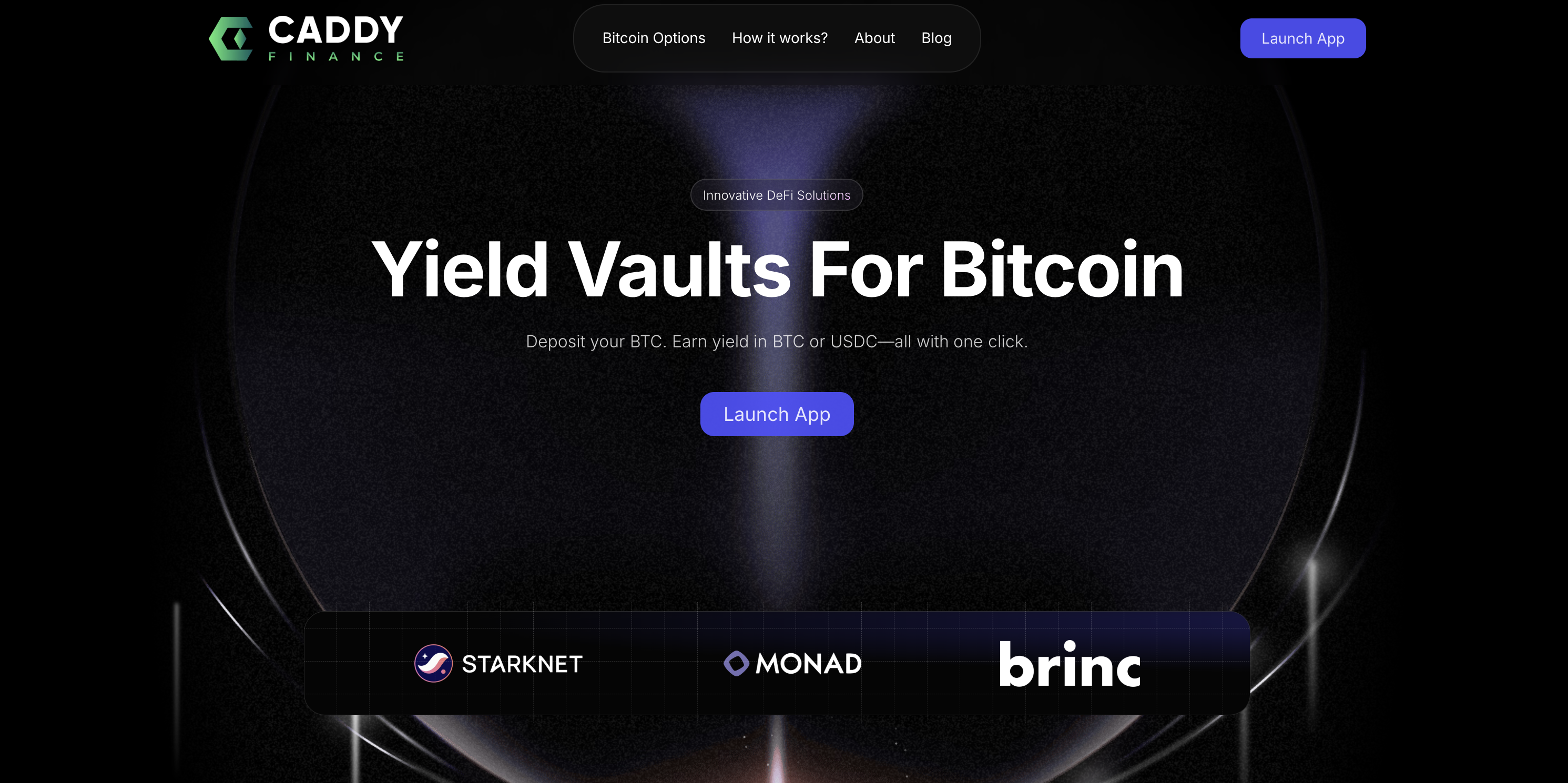 Caddy Finance Instutional Vaults For Btc